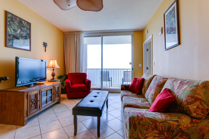 Few places can capture the magic of the Emerald Coast and the beaches of Panama City Beach. This lovely condo at Majestic Beach Towers does. The pinnacle of Gulf front living, this fully furnished, 3 bedroom, 2 bath condo at Majestic Beach Towers is a must see. The 17th floor location allows for unsurpassed views of the Gulf of Mexico and the beach below. Upgraded tile throughout and in excellent condition. Master bedroom and living/dining area are gulf front and open up to a generous gulf front balcony. On-suite master bath features a separate glass shower, whirlpool tub, doubly vanity and separate dressing area. A great weekend getaway or a wonderful investment opportunity.
