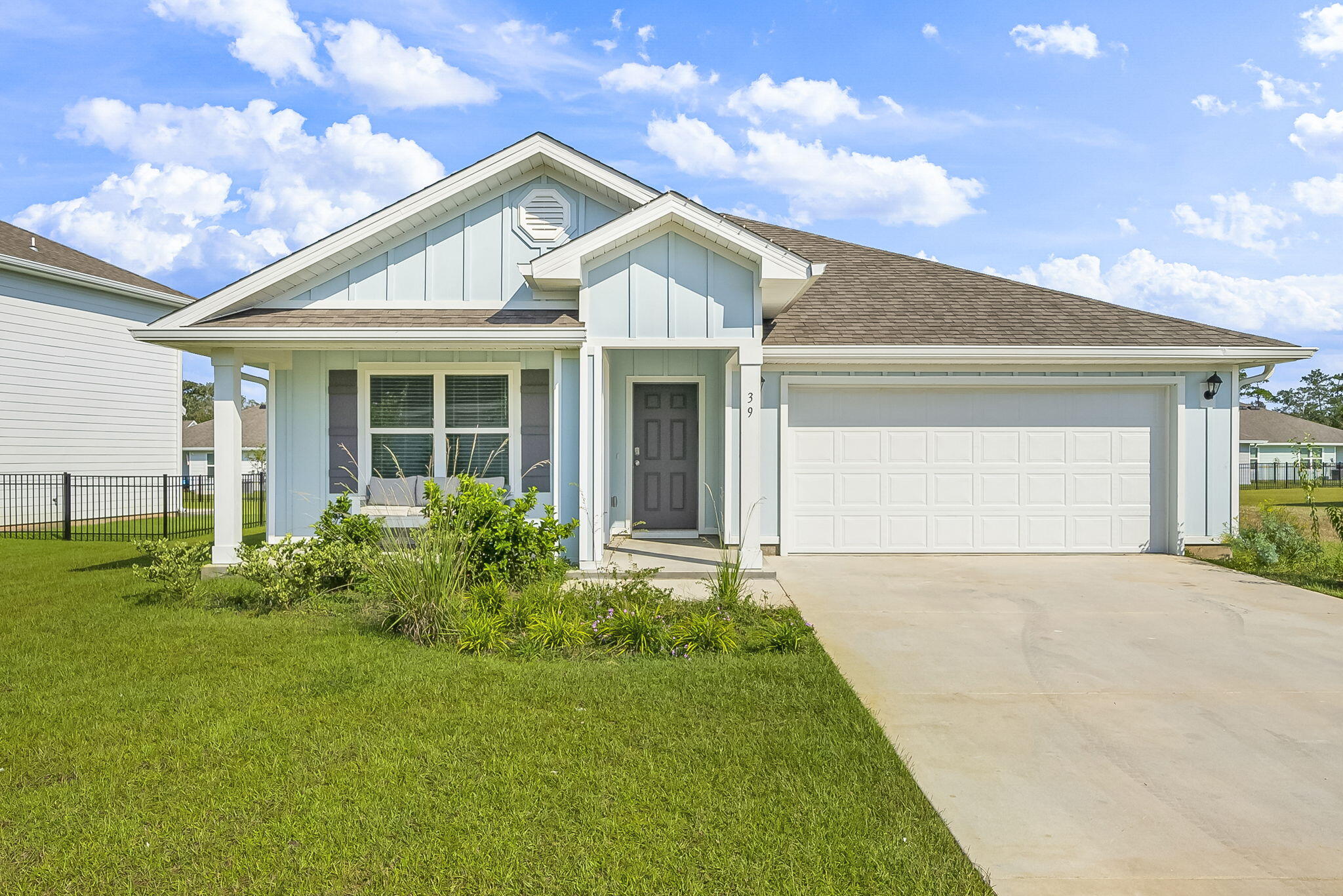 Welcome to Riverwalk 
This sought-after community offers so much to enjoy — a sparkling pool with lounge area, clubhouse, fitness center, and a scenic boardwalk with dock access to Four Mile Creek, which flows into LaGrange Bayou and the Choctawhatchee Bay. Plus, you're just 10 miles from the sugar-white sands of the Emerald Coast beaches, with shopping and dining nearby.

This beautiful home, only one year old, is move-in ready. The floor plan includes four spacious bedrooms, two full bathrooms, and a separate laundry room, all finished perfectly with LVP flooring throughout. The primary suite is a true retreat, featuring a large bedroom, walk-in closet, double vanity, a nice freestanding shower, and a relaxing garden tub. This one won't last at this price.  Come see it today!