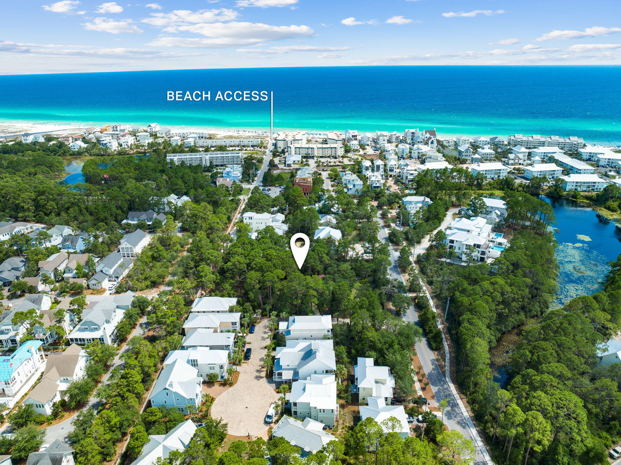 There is not another parcel like this left south of 30A. A truly premium property in a coveted location south of 30A. Boasting three-quarters of an acre, this spacious lot offers privacy and a unique, charming three-bedroom home. Originally built in 1986 and remodeled in 2000, the residence offers character and tremendous potential. Value in land but home is very livable.  

Surrounded by the beauty of nature, this property provides an abundance of space and a serene wooded atmosphere. Within walking distance, you'll find the picturesque Eastern Lake and the inviting Gulf of Mexico. To the east of the property lies the prestigious Watersound community and the natural splendor of Deer Lake State Park. With this expansive land, you have the opportunity to create a beautiful private estate with room for a carriage house and a pool. Alternatively, developers may explore the possibility of rezoning for a small-scale amendment, allowing for additional development options.

This listing presents a rare opportunity to own a significant amount of land with unparalleled privacy south of 30A. Embrace the chance to build your dream home or explore the potential for development in this highly sought-after area.

Don't miss out on this exceptional offering. Schedule a viewing today and envision the possibilities of owning this remarkable piece of land and enjoying the tranquility and exclusivity it affords. Property also listed as detached single family as the value is in the land but home is very functional and livable.
