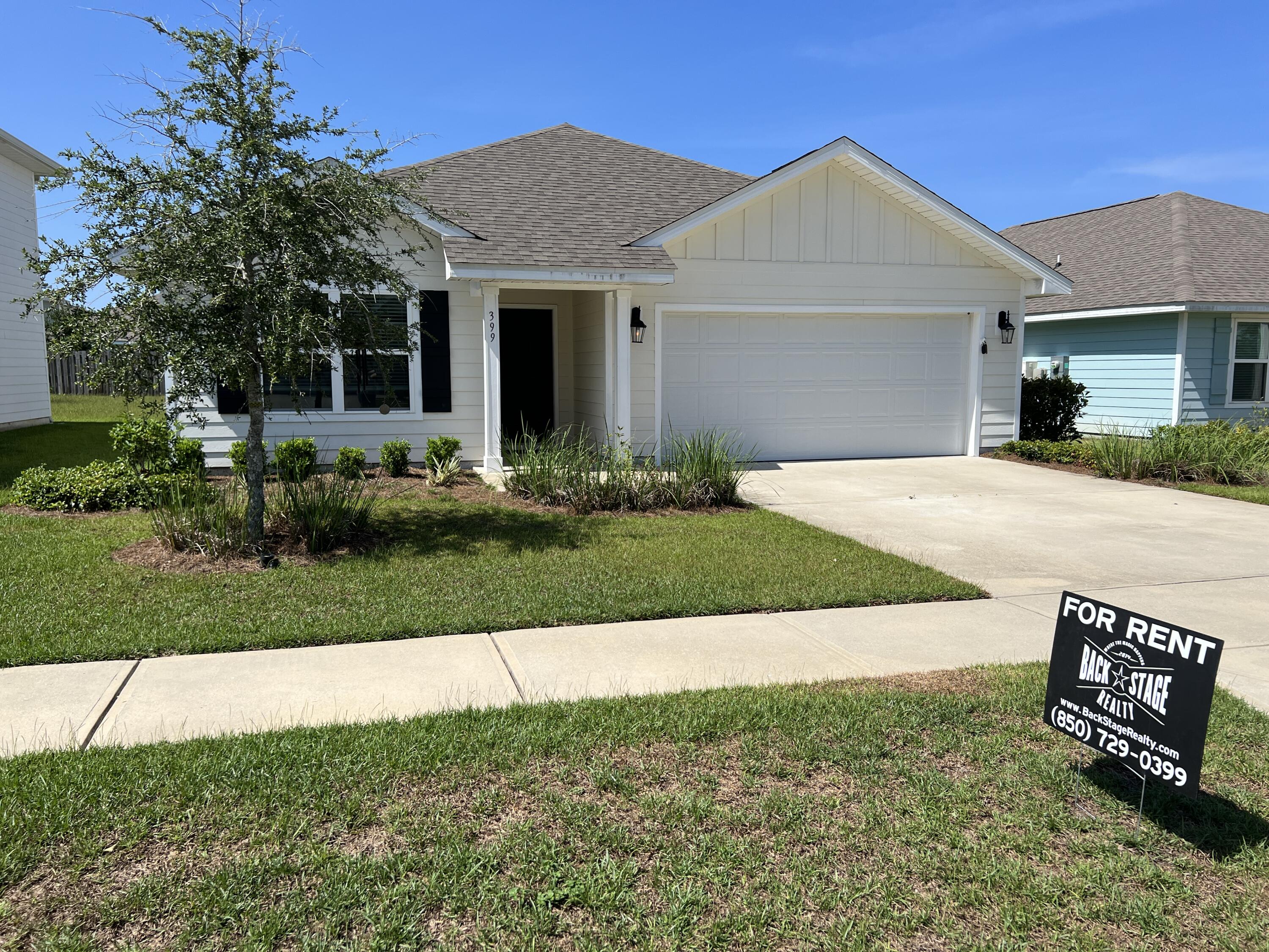 Quaint, almost-new 3 bedroom, 2 bath home in The Cottages at Hammock Bay, which features top-notch amenities including multiple resort-quality pools, dog park, walking trails, fitness center, club house, tennis & basketball courts, general store, playgrounds, Bay-front pavilion and dock, RV/Boat storage (separate fee), & more! 

This open concept home features LVP flooring and neutral paint throughout. It has a split bedroom floorplan, spacious living room, dining area, and open kitchen with island. The kitchen is beautifully equipped with stainless steel appliances and and oversized pantry. The VIP suite features a bathroom complete with double vanity, sep. water closet, soaking tub and sep. shower. 

Don't miss out on the opportunity to make this house your own!  Call 850-729-0399 View rental requirements or apply at www.RentwithBSR.com

No smoking or vaping. Pets may be allowed with some restriction and a $400 non-refundable pet fee.

FEES: $50 per adult 18+ application fee, Landlord Liability Policy (if proof of Renter's coverage is not provided) $15 mo, Pest Assurance pest control policy $20 mo.