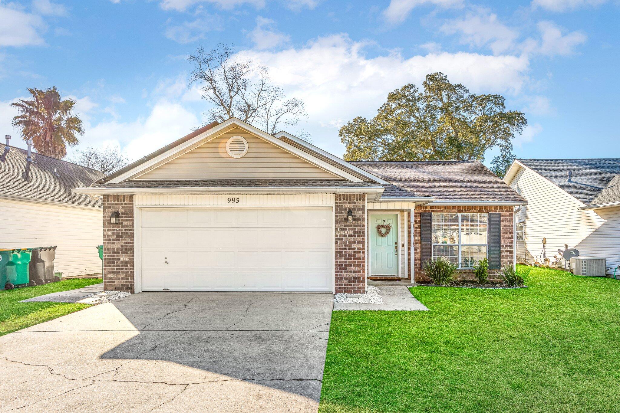 Look no further!  Your dream home awaits you!  Here is a rare opportunity to own a three-bedroom, two-bath home in the highly desirable neighborhood of Bent Tree Estates.  This recently updated home is conveniently located between Eglin and Hurlburt Field AFB.  Also within walking distance of grocery stores and home improvement storefronts.  This home has LVP flooring throughout the living room, dining room, kitchen, carpet in guest bedrooms, and 3'' baseboards.  The kitchen consists of stainless steel appliances and the opportunity to install a gas stove if desired.  The main bedroom suite consists of two spacious closets.  The large main bathroom has a double vanity sink with a garden tub combo shower.  This home sits on roughly a tenth of an acre and offers a modest-sized fenced-in backyard for your pets or to hold private events and functions.  You will also enjoy clean and renewable energy as this home offers solar panels that allow you to have complete control of your electricity.  Don't miss your chance to purchase this beautiful home at this incredible price.  This home will make for a fabulous space for anyone who purchases.