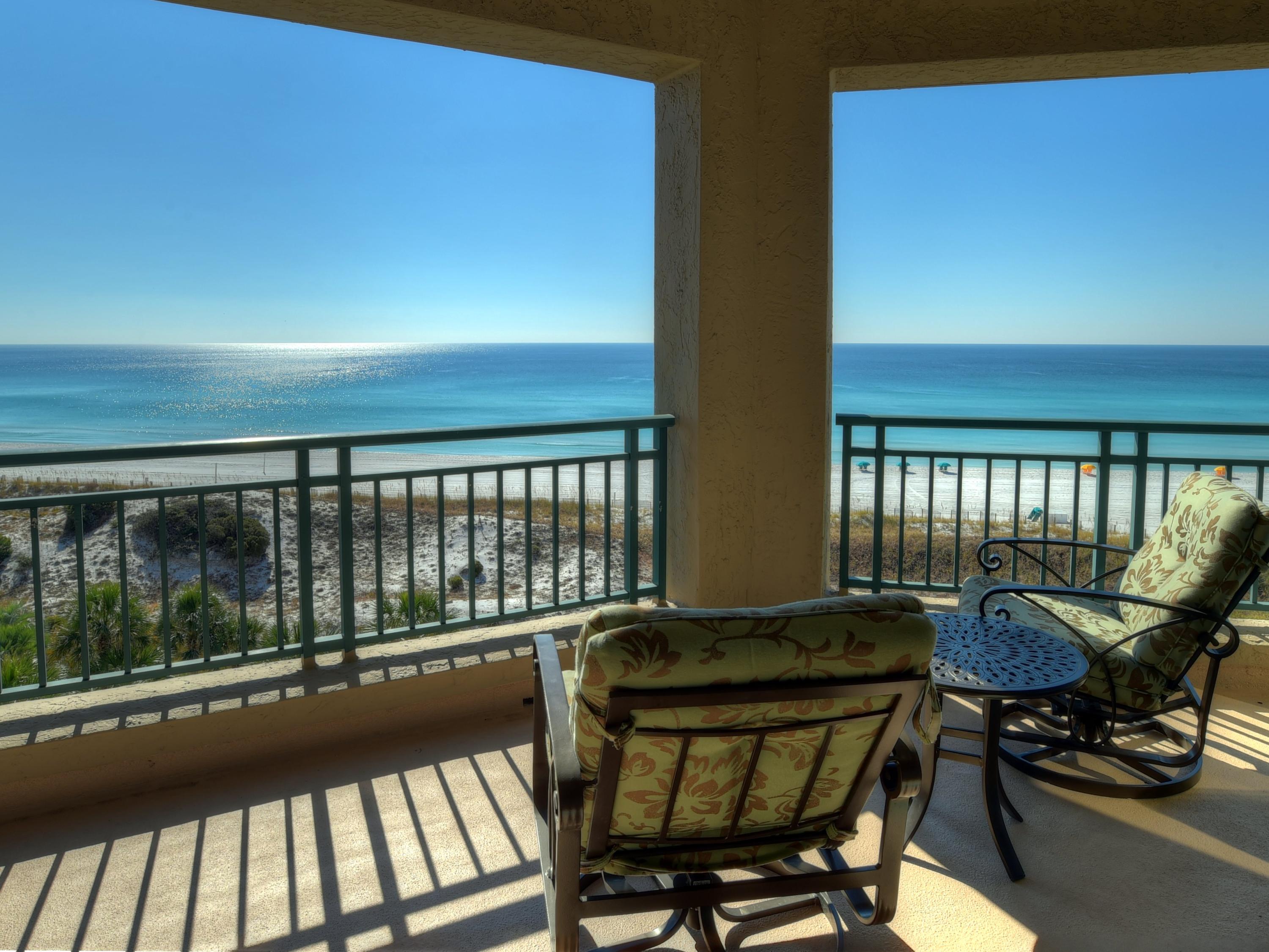 This is the popular ''K'' plan with wrap around views of the Gulf. It is the biggest plan in the building and a perfect floor level to see the white sand and aqua water, as well as, the colorful beach chairs. The Southwinds buildings are non rental buildings and very quiet which is nice. The master bedroom sees the gulf and the other 2 bedrooms have a beautiful resort view. This fabulous beachfront home is being sold furnished, so you can just move in and begin to enjoy the gulf views and the sound of the beach. You will be relaxed in no time. It is priced to sell, as the owners have purchased a 4 bedroom. You will not find a better Christmas present for you family nor a better value. Call me now to have a look for yourself.
NOTE: New mattresses will be replaced prior to closing.