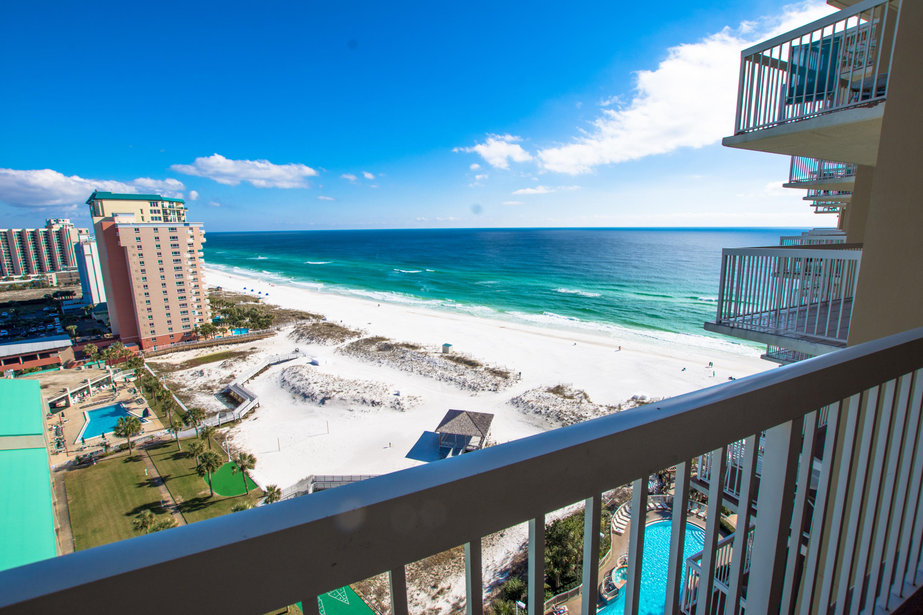 Known for achieving some of the top rental figures on the beach, Pelican Beach is located on the famed beaches of Destin...which conjures up images of sun-splashed days of swimming, biking and relaxing. Revel in this super spacious 2 bedroom, 2 bath condo with incredible Gulf views. This condo has a fully stocked kitchen, Gulf front living room and master suite, dining area, guest bedroom, large balcony and washer/dryer inside the condo. Stunning Gulf views and breezes from your supersized balcony. This condo has had many dcor and furniture updates to be ready for the upcoming high dollar rental season  buy now and capture the income! This beautiful condo conveys fully furnished and rental equipped. Centrally located to all the dining and entertainment Destin is famous for including spas, shopping, golf, fishing and more! Pelican Beach has amazing resort style amenities, including: three swimming pools (one indoor), tennis, hot tub, huge sun deck, beachfront grill, fitness center, building security system with cameras, upgraded cable and super high speed internet, on-site cafe and market, 24 hour reservation desk, convention/meeting services and covered parking garage!
