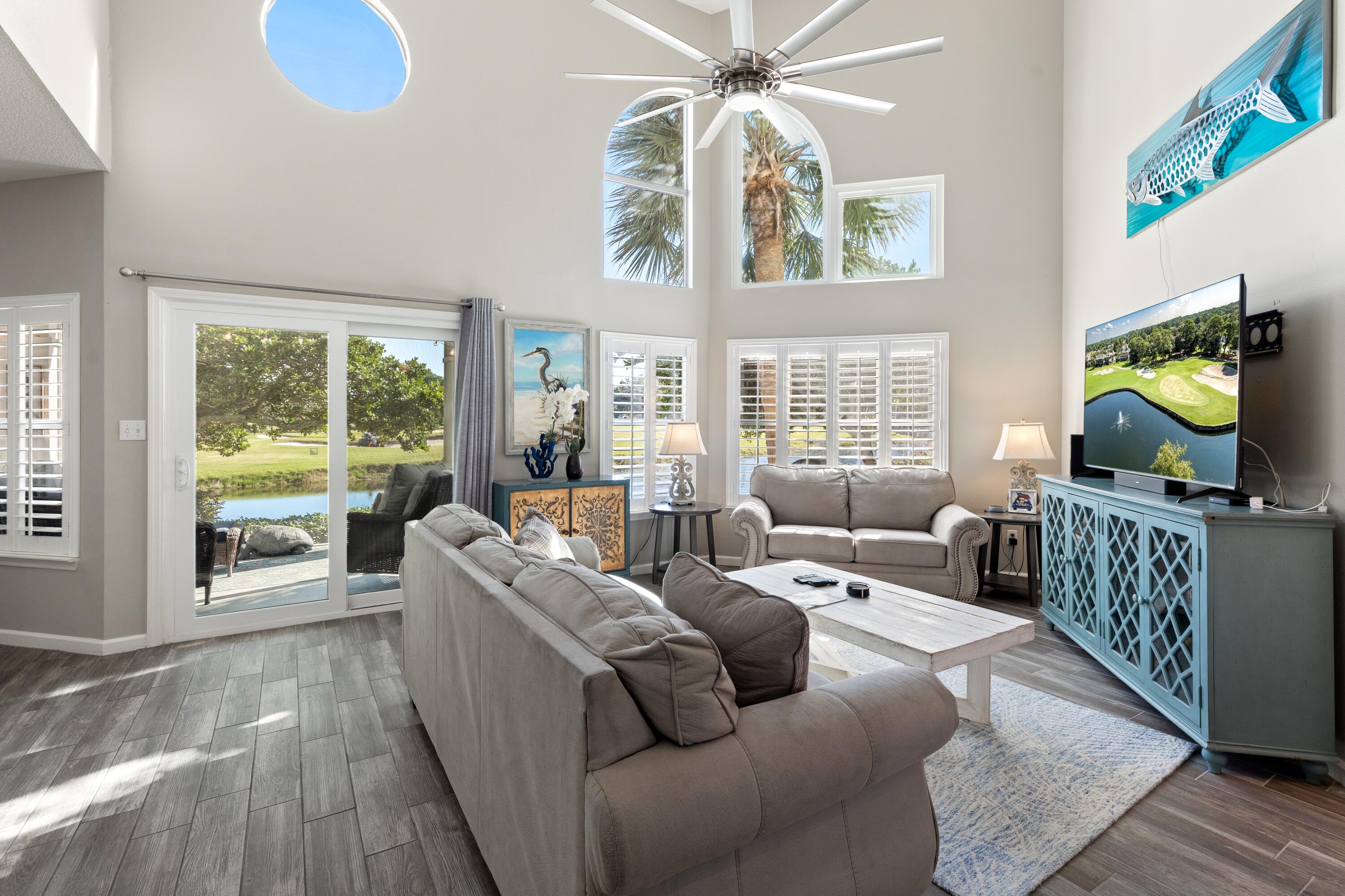 Welcome to 982 Northshore Drive, a beautifully updated townhome located within Sandestin Golf & Beach Resort. This floor plan includes a primary bedroom on the main level as well as an additional primary suite upstairs, offering comfortable accommodations for owners and guests.
The kitchen features new quartz countertops, a stylish backsplash, soft-close cabinetry, a new sink and faucet, and a shiplap accent wall—ideal for everyday living and entertaining. Additional updates include new sliding glass doors, new windows,  plantation shutters, porch flooring, and newly installed patio pavers that enhance the outdoor living space.
The downstairs primary bathroom includes a newly tiled shower, while the upstairs primary bathroom has been updated with a new tile shower and quartz countertops Major system upgrades include a newer HVAC system and hot water heater.

The association has recently completed exterior painting and installed a metal roof, with all related special assessments already paid in full by the seller.

Owners enjoy access to the amenities Sandestin is known for, including golf courses, beach access, marina, shopping, and dining. This move-in-ready townhome offers a great opportunity to enjoy the Sandestin lifestyle.

As an introduction to the Sandestin lifestyle, we invite our new owners to explore amenities that make Sandestin special. The listing brokerage and seller(s) are presenting the buyer(s) of this property with (2) 90-minute rounds of Tennis court time, a golf foursome at one of our three championship courses, and a round of golf for up to four (4) players at the unrivaled Burnt Pine Golf Club.
Sandestin Golf and Beach Resort features more than seven miles of beaches and pristine bay front, four championship golf courses, 15 world-class tennis courts, a 226-slip marina, a fitness center, spa and celebrity chef dining. Shop, dine and play at the charming pedestrian village, The Village of Baytowne Wharf and more. Inside the gates of the resort, residents enjoy a balanced lifestyle of high-class living, spanning the 2,400 acres from the beach to the bay. Everything within the gates of the resort is accessible by golf cart or bicycle. The entire resort is interconnected by miles of pedestrian, bike and golf cart paths that weave through groves of live oaks, meandering past natural lagoons, fountains, man-made lakes, and meticulously landscaped fairways.