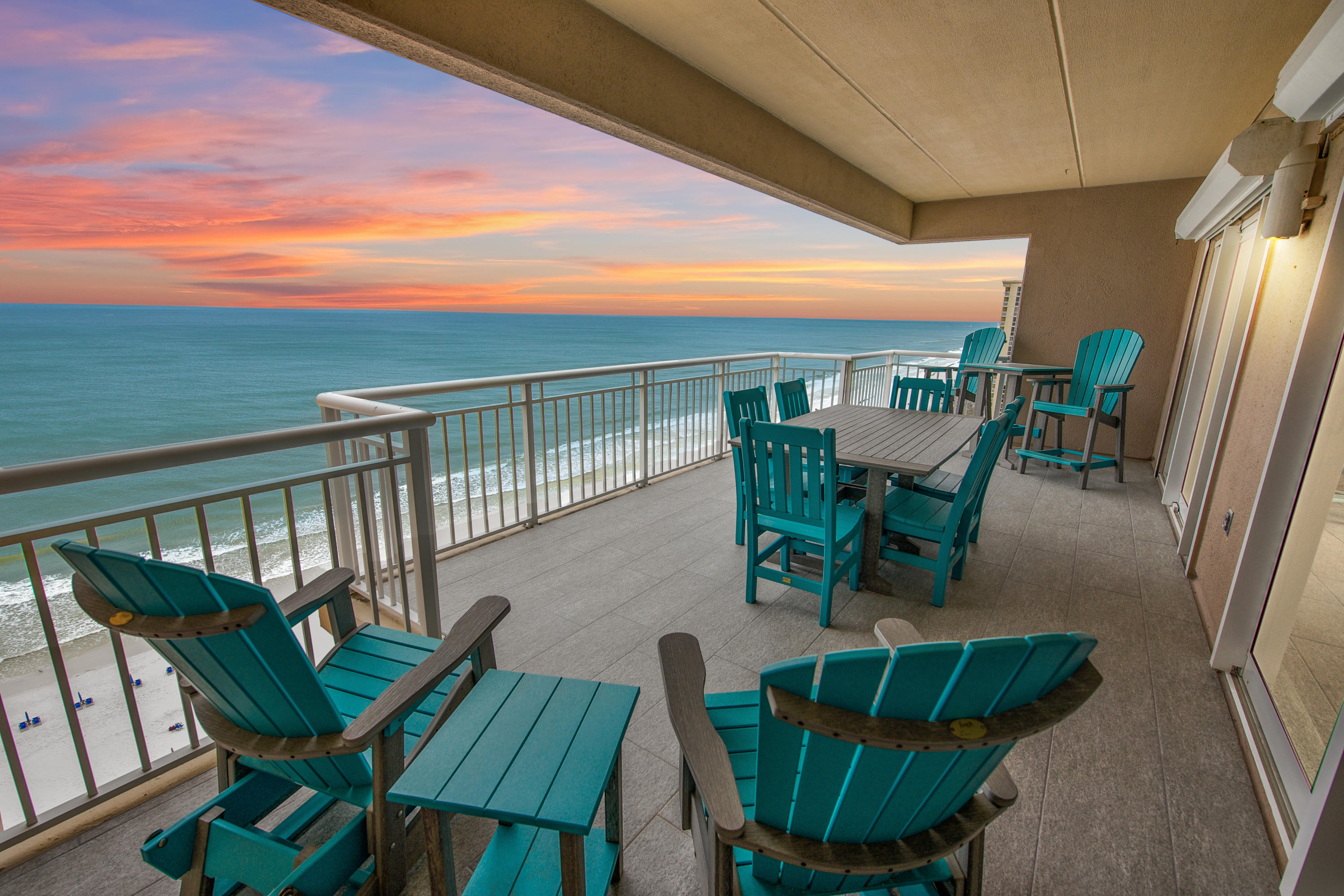 This is your chance of a LIFETIME to Own a one-of-a-kind, 4 bedroom, 4 bath *GULF FRONT 16TH FLOOR PENTHOUSE* in the Heart of Destin! This SUPER POPULAR vacation rental has 6 years of REPEAT HAPPY GUESTS!  For 2021, the rental income is $145,298 (rent only as of 10-16-21) w/ 106 nights blocked for Owners Use!  Over $80K booked for 2022! Favorite features include:   An open floor plan with THREE sperate large balconies (Gulf Front Living Room/Kitchen, Gulf Front King Master Suite and King Bedroom with Views of Downtown Destin)!!  Views of the SUNRISE AND SUNSETS are simply stunning!  New 2021 updates include new flooring, custom island in kitchen, shiplap panel walls in kitchen, baths and bedroom and fresh paint throughout!  You will never want to leave.  This beautiful penthouse sleeps 13 Appropriately named "Modern Serenity" is located in the heart of Destin on a prime stretch of beach.  You will be steps away from a variety of restaurants, shopping, nightlife and entertainment options. There is so much to do -- or do nothing at all -- the choice is yours.  Destin Towers offers not only a prime location but a LOW DENSITY BUILDING which means UNCROWDED BEACHES!  Community is Gated and one front row covered parking spot is included! Condo comes with a LARGE Owners closet in the 16th floor Lobby!