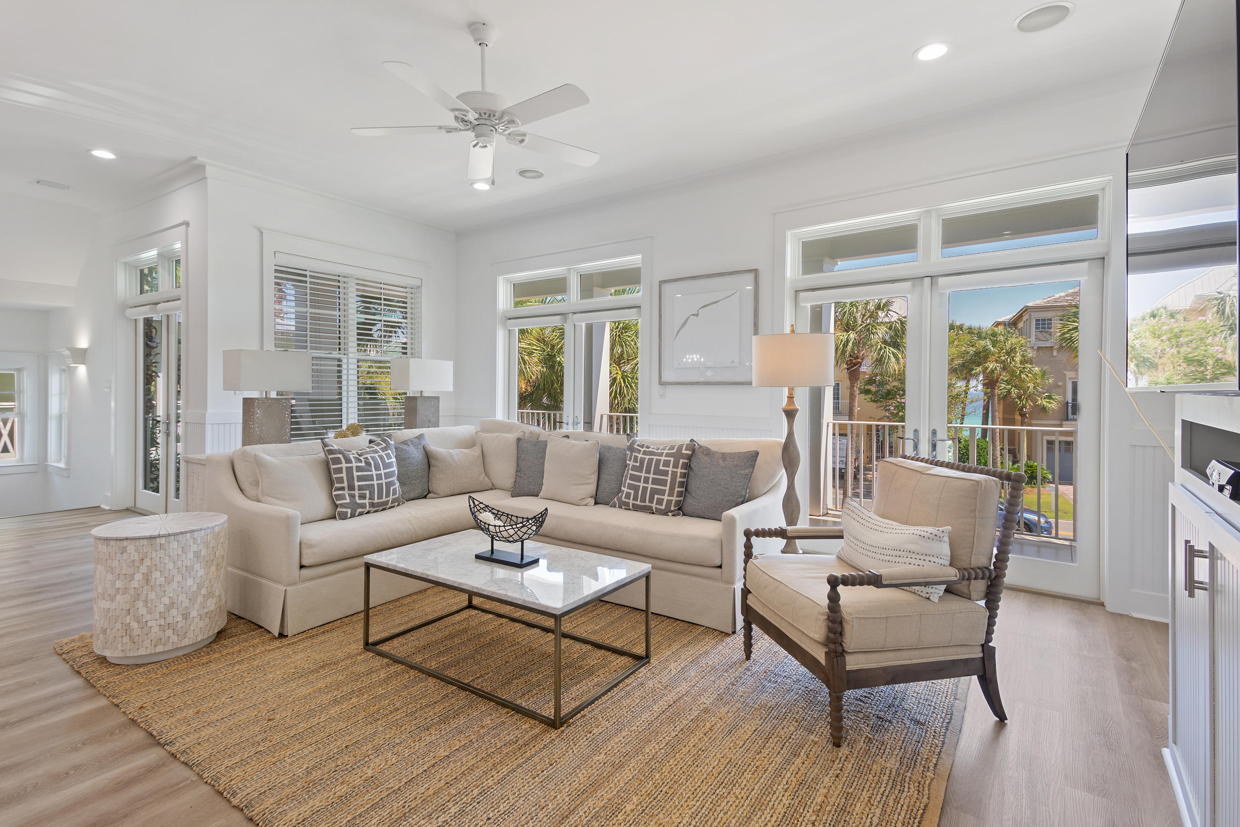 1850 Scenic Gulf Drive known as ''Slice of Paradise'' is a charming 6 bedroom home located in the Frangista Beach community of Destin/Miramar Beach. This magnificent 3,460-sq. ft. home with over 1,000 square feet of balconies and porches facing the sugar white sands and emerald green waters is the perfect place to relax and unwind.
''Slice of Paradise'' has a private pool and is conveniently located just across the street from gated beach access.
1850's First Floor:
Guest Bedroom with Bunk beds, Full on bottom
Guest Bedroom with Double and Twin beds
2 Guest Bathrooms
Garage
Pool
1850's Second Floor:
Kitchen
Dining Room
Living Room with Sofa Sleeper
Master Bedroom - King bed
Master Bathroom
Half Bath
1850's Third Floor:
Master Bedroom - King bed
Master Bathroom
2 Gue 2 Guest Bathrooms
Laundry Room