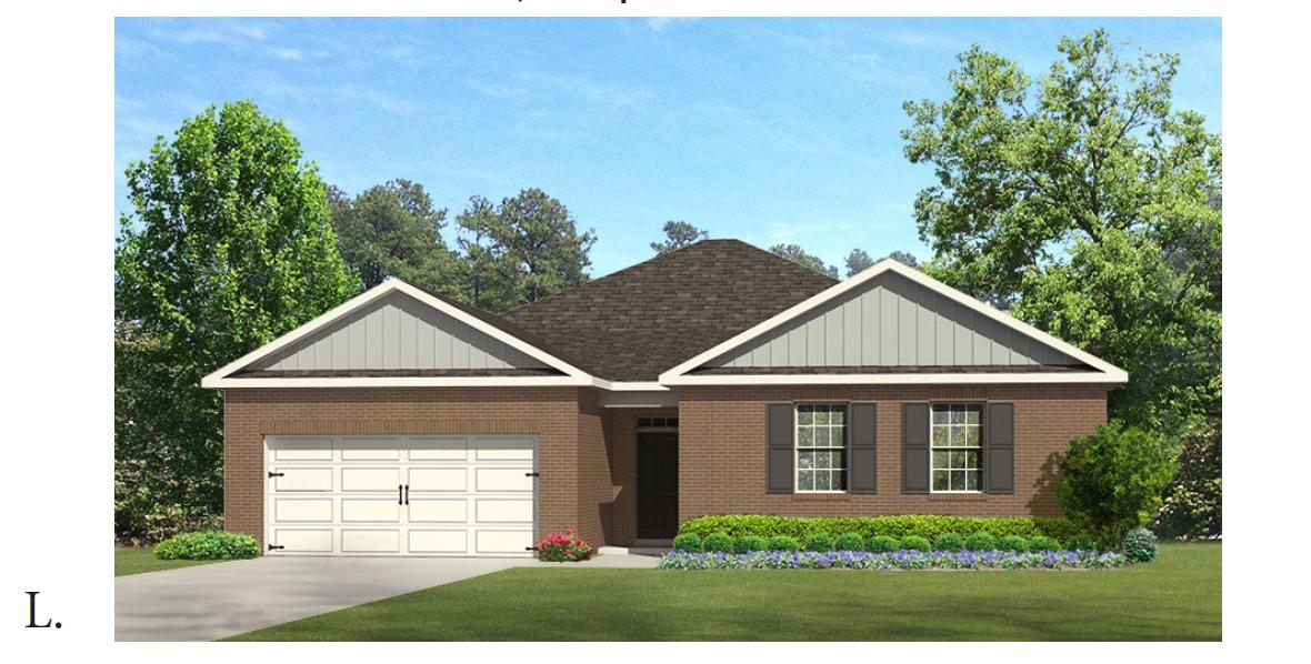 South of I-10! The Denton has an open, split bedroom floor plan. Large kitchen with island. County taxes, public sewer and underground utilities. Listing Broker/Salesperson has ownership interest in the property. Pictures, photographs, colors, features & sizes are for illustration purposes only & will vary from the homes as built. Home & community information including pricing, included features, terms, availability & amenities are subject to change & prior sale at any time without notice or obligation. Sq footage/dimensions are approximate.