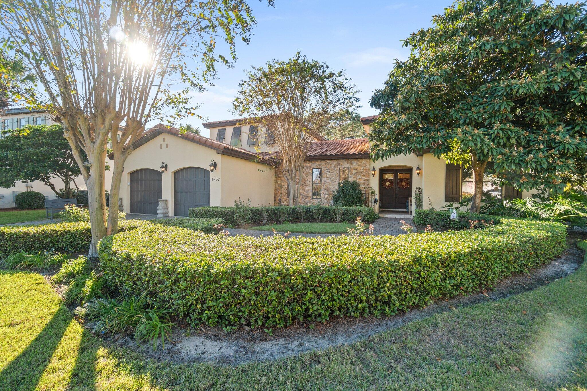 Under Contract, accepting back up offers. Arguably the BEST LOT in GENOA featuring an EXPANSIVE 146-FOOT LAKE FRONT LOT, with a private pool!! Genoa in Sandestin is known for it's beautiful old-world charm. No detail was overlooked in this Tuscan style home on a quiet cul-de-sac lot with sweeping views of the 4th fairway of the Baytowne Golf Course. Enjoy an open concept living area featuring a large living room that merges beautifully with a high-end kitchen boasting Thermador appliances, large granite island, custom built-ins & a butler's pantry. This is your opportunity to live in the Sandestin Golf and Beach Resort, known for its pristine beach frontage, championship golf courses, pools, tennis courts,98-slip marina, shopping, dining and a robust calendar offering festivals and eve