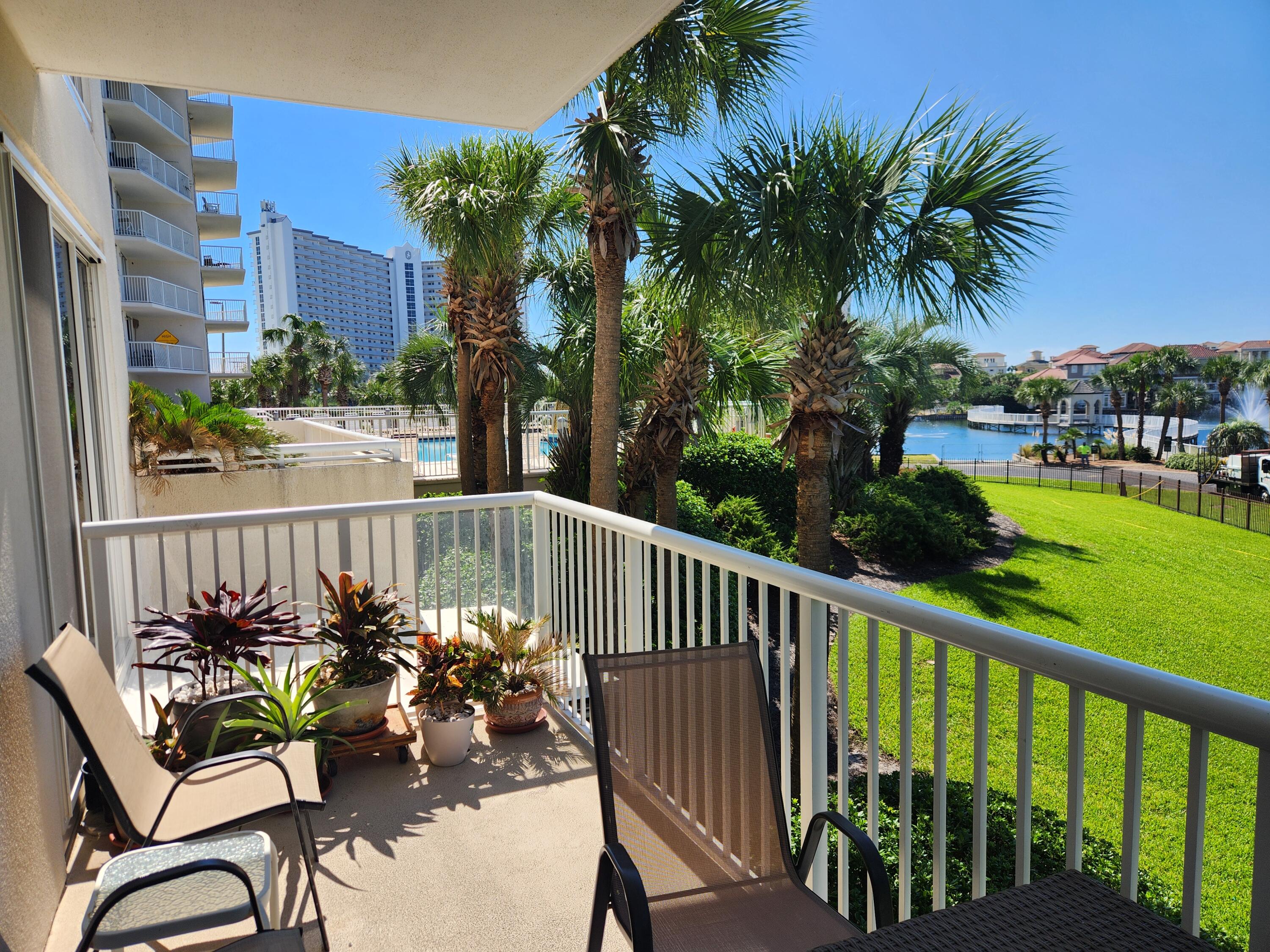 Welcome to Terrace 101, 3-bedroom 3 bath unit ready for new owners!! Make this your dream unit! Owner has recently painted and installed new quartz counter tops! With some TLC, this unit will make a wonderful second home/rental unit. On Vacasa rental program and used as a 3/3 with option of a lock out (unit A & B). Unit A is a full 2/2 and unit B is a lock out efficiency unit. Great rental income opportunity!! Terrace has a cross easement with Pelican Beach resort and owners can use 114 ft. zero entry pool and they will have their own code for the gate. We have pickleball, tiki bar, cafe, game room, spa, saunas and deeded beach access. Buyer to verify all measurements.