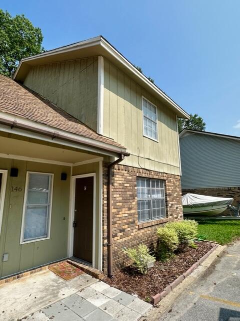 Avail: 8/4. Security Deposit = $1,400. 1-2 small dogs allowed upon Owner's approval & w/ a pet fee (no cats). Newly renovated townhome in central Fort Walton Beach! New paint & carpet throughout. Kitchen was remodeled with new cabinets & marble countertops. Large tiled living room & utility room with washer/dryer hookups downstairs & both bedrooms & bathroom upstairs. End unit with 2 parking spaces. Welcome home!