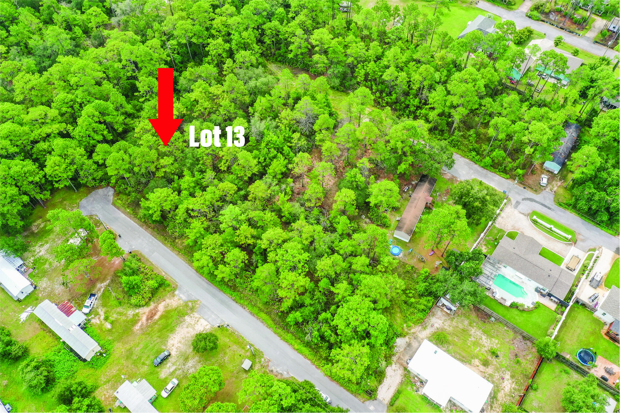 Elizabeth Farms Lot 13 is a GREAT parcel in a PRIME LOCATION in Santa Rosa Beach! Just minutes to the beach, shopping, restaurants and great schools.  Three adjoining lots, 10, 11 & 12, are also available for the same price each.