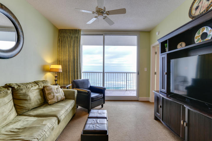 Few places can capture the magic of the Emerald Coast and the beaches of Panama City Beach. This lovely condo at Majestic Beach Towers does. The pinnacle of Gulf front living, this fully furnished, 3 bedroom, 2 bath condo at Majestic Beach Towers is a must see. The prime 9th floor location allows for unsurpassed views of the Gulf of Mexico. This large, very clean condo offers a spacious floor plan and seaside inspired interiors. Gulf front Master Suite has direct access to large balcony. Fully stocked kitchen with an island and breakfast bar, wet bar with ice maker, a large laundry room with extra storage. Turnkey and rental ready! Majestic has some of the best, most consistent rental income on the beach.