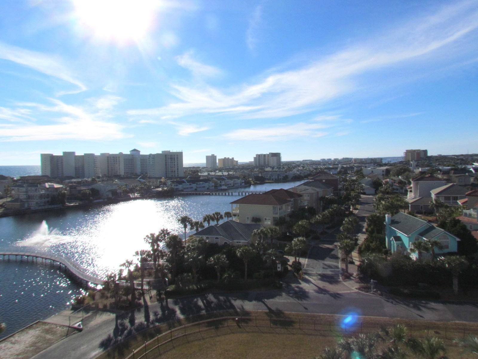 The vistas are incredible from this unit.Check out the views from the living room and master bedroom.New stainless steel microwave, dishwasher and refrigerator. New carpeting and light fixtures