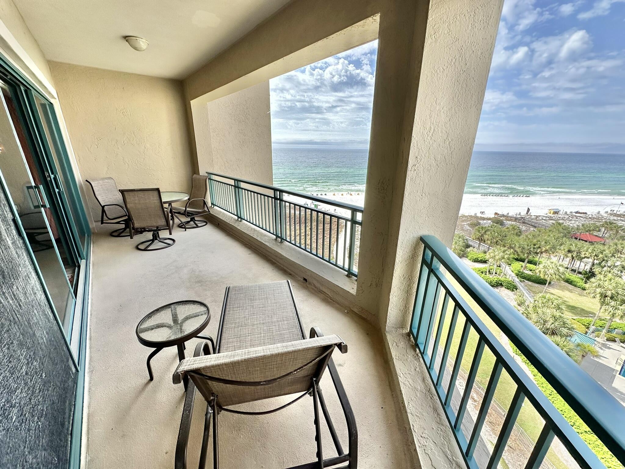This beachfront 3 bedroom has just been beautifully updated with a new kitchen, new bathrooms, and new flooring.  It has been given a coastal feeling with a blue and grey color pallet with soft touches of the beach.  Plantation shutters add a classic tone to the windows and  you have beachfront views plus views of the bay The guest bedrooms have been extended and hold 2 Queen beds in each one while the primary bedroom has a king bed.  There are 2 walk in closets in the primary bedroom along with double sinks in the bathroom.
All you will need to begin enjoying the beach this
spring and summer is a bathing suit!  This property is ready for a new owner to begin to make lots of memories to last a life time!!  Call to see it today!!