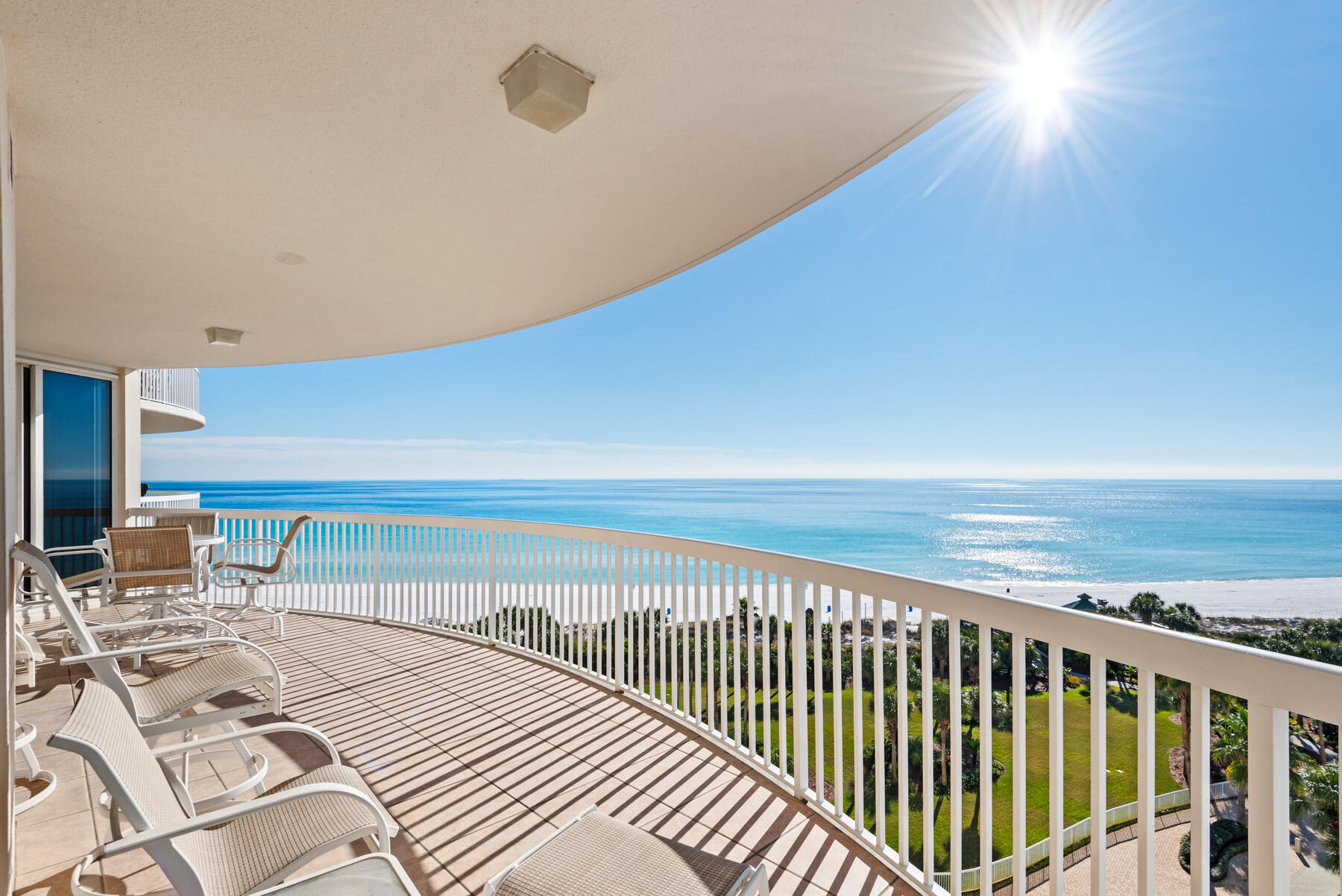 Do not miss this fabulous condo with endless views of the Gulf! The semi-private elevator opens directly into the condo's foyer. The living area and all bedrooms are Gulf front and have access to the large terrace from each room. Enjoy the spacious living/dining area with a wall of windows providing tons of natural light and views that will take your breath away. The kitchen is open and bright with granite countertops, stainless steel appliances and breakfast bar. The master bedroom suite is the perfect size and includes master bath with double vanities, Jacuzzi tub, walk-in shower, and a huge walk-in closet with custom-built in's. The two additional bedrooms offer the same unobstructed beautiful views of the Gulf of Mexico. Bedroom 2 has an en-suite bath and walk-in closet... There is a large laundry room with a sink and more cabinet and counter space. This unit is perfect as a full-time residence or second home. St. Thomas has a private pool, hot tub and grill area just steps away from the beach. An elegant and beautifully remodeled lobby makes a "WOW" first impression. An assigned garage parking space and a climate-controlled storage unit are included. The Silver Shells Resort, sitting on 27+ beautifully landscaped acres, is gated and guarded 24/7. Additional amenities include a second large lagoon pool, hot tub and kiddie pool, 6 pickle ball courts, 2 tennis courts, basketball court, indoor/outdoor pool, state of the art cardio and weight rooms and a Sand Bar on the beach open in season. Also located on the resort is a Ruth Chris Steakhouse and the Silver Shells Day Spa. Situated on 27 acres with approximately 1000 ft. of beach frontage, no other resort compares.