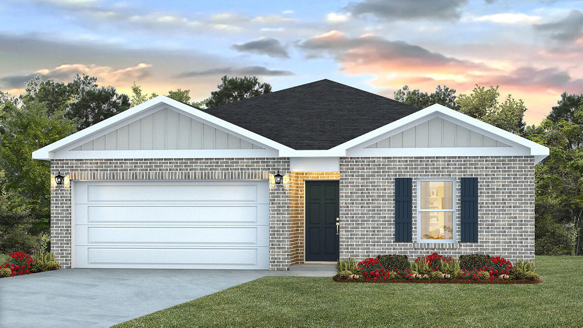 New Phase in Patriot Ridge community! Offers community pool, cabana, underground utilities & sidewalks. The popular Freeport is a stylish 4 bed, 2 bath home with a nice, covered patio & highly desirable open floorplan. GREAT for easy living & entertaining. The beautiful & well-designed kitchen features: large island bar, pantry, all stainless appliances, smooth top range, built in microwave. Spacious Bedroom 1 & the adjoining bath have a large walk-in closet. The latest in gorgeous wood-look flooring throughout & PLUSH carpet in the bedrooms. The Smart Home 'Connect' package provides several Smart Hm. devices for your convenience. VERY convenient South Crestview location.  Easy access to Ft. Walton/Destin area beaches & just minutes to golfing.