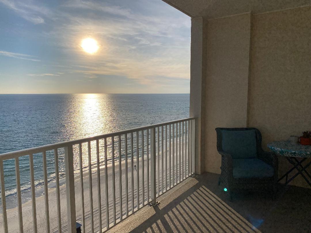 **Photos to Come!** Walking into Ocean Reef 1305, you are immediately drawn to your Gulf view.  Floor to ceiling glass opens to the spacious balcony by both Living area and Master Bedroom entrances.  The updated Master Bath offers a double vanity and walk-in shower.  The second bedroom has more than enough room for a queen bedroom set.  The updated second bathroom offers a Jack and Jill door adjoining the Living area and second bedroom.  With its farmhouse style sink, stainless steel appliances, and counter height bar with beneath storage, the Kitchen satisfies both form and function.  The large Laundry room contains a full-sized washer and dryer with plenty of storage room.  This condo is offered unfurnished to be decorated to meet your tastes. The Ocean Reef Condominiums is nestled on a quieter section of the beach next to the Runaway Island restaurant and minutes from Pier Park, Top Golf, Dolly's Pirate Adventure, and a host of other restaurants.  Ocean Reef offers 5 floors of under-building parking, onsite security for peace of mind, an outdoor heated pool, indoor heated pool, hot tub, steam room, sauna, fitness center, meeting room, and overflow parking.  Owner pets are welcome!