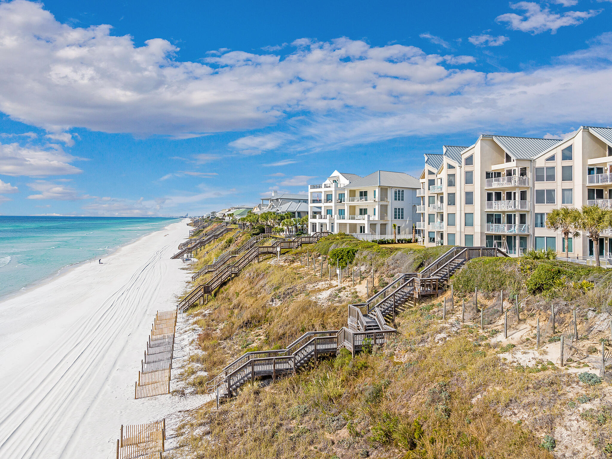 Indulge in luxury at this Gulf front Penthouse in Tranquility on the Beach. Located on the East end of Highway 30A, this exclusive residence offers stunning 4th-floor views of the Emerald Coast. The open floor plan and high ceilings add to the breathtaking views found inside this condo. This unit features 3 bedrooms and 3 bathrooms. The master suite on the second floor boasts breathtaking Gulf views, a private balcony and a luxurious ensuite bath. With an assigned parking space, a community pool, private beach access, and a gated entry, this property combines convenience with elegance. Immerse yourself in the beachside lifestyle, just a quick bike ride or stroll away from Alys Beach and Rosemary Beach. Whether you're seeking a perfect beach home or a savvy investment opportunity, this residence captures the essence of coastal living on the Emerald Coast. Embrace the tranquility and sophistication that define this exquisite Penthouse.