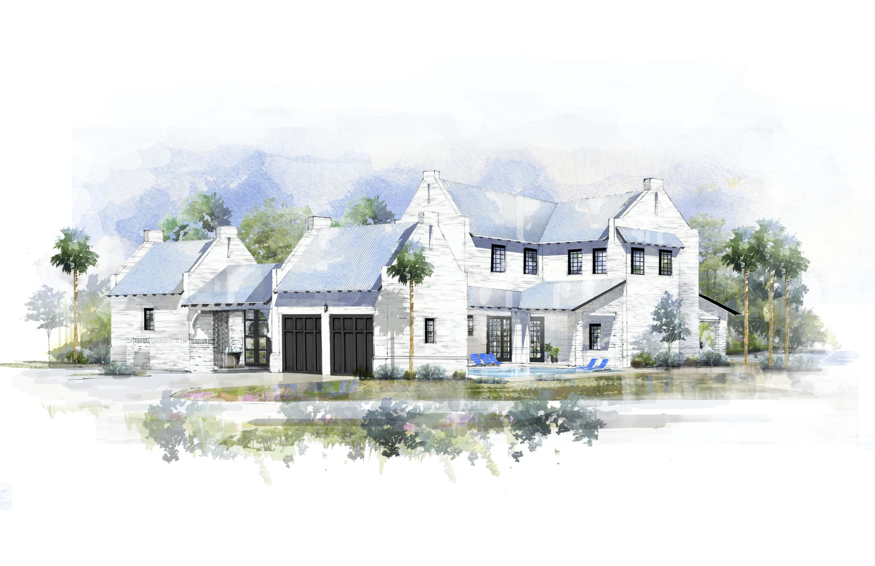 Under construction in the Churchill Oaks neighborhood, the expanded Savannah plan offers 4 bedrooms and 4 and 1 half bathrooms, a 2-car garage, with private pool & courtyard. Enjoy an abundance of outdoor living space with multiple covered verandas overlooking the lake, summer kitchen, and swimming pool. The open concept design inside the home is perfect for entertaining and complete with wet bar and chef's kitchen. Other notable features include custom full overlay shaker style cabinets, quartz countertops,  Thermador appliances + more high-end finishes. Tucked away amongst native vegetation and the calm waters of Hogtown Bayou, Churchill Oaks offers a lifestyle of elegance and appreciation of nature. Once inside the stately gated entrance, magnificent coastal homes accentuate southern architecture under a canopy of old oak trees. The 40-acre community is comprised of 87 homesites and some of the best amenities in South Walton. The latest amenity to the community is a deep-water, private marina. The marina project includes 36 private boat slips, paddle board storage decks, a fish cleaning station, shoreline stabilization + more! The Churchill Oaks Clubhouse is an outstanding 8,000 square foot amenity situated on a point on the Bay with stunning views. Three pools, exercise room, outdoor bar, fully equipped media room, commercial grade kitchen, bath and locker rooms, and large gathering spaces are all found at the Clubhouse for owners and their guests to enjoy. * Please verify with on-site agent the total New Buyer fees due at closing.