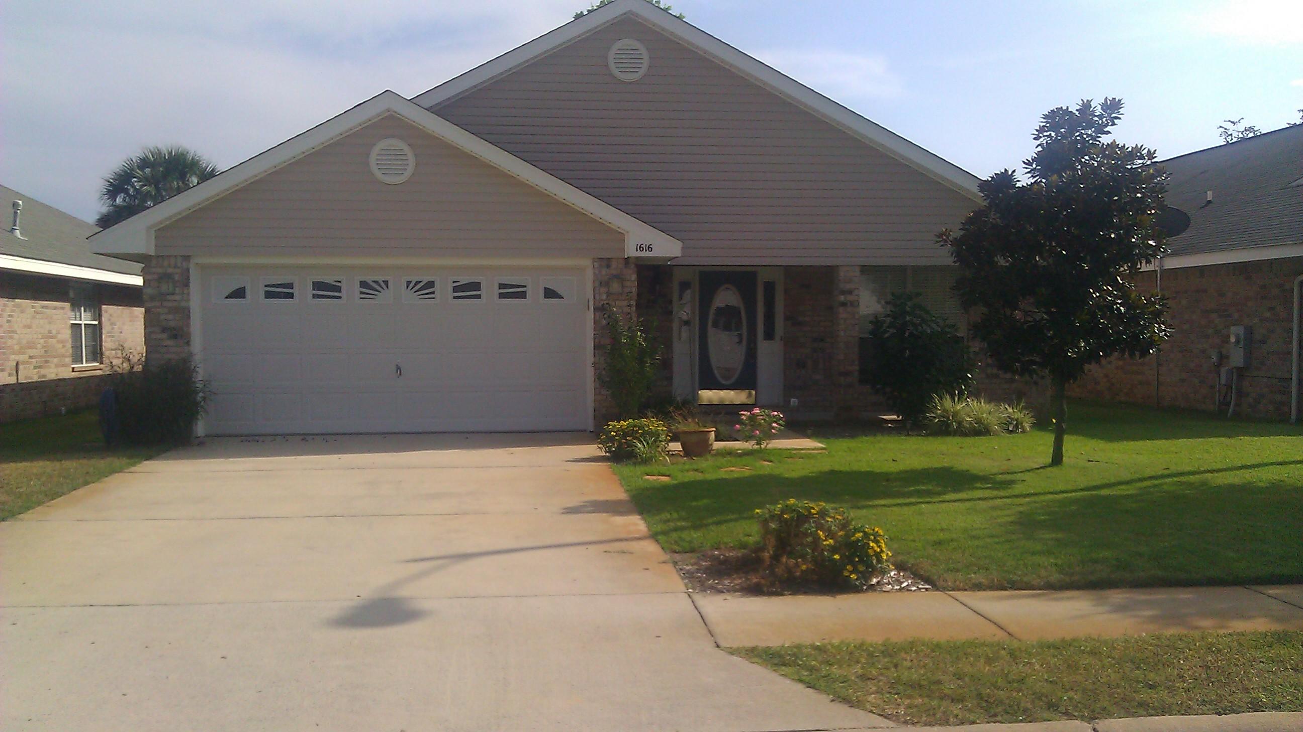 Centrally located and right outside Hurlburt Field's back gate! Split floor plan and very open. Privacy fenced. Lawn pump and sprinkler system. In ground pool and pool maintenance is included in rent as is quarterly pest control. Washer/dryer included. NO pets allowed. No smoking inside home or garage.