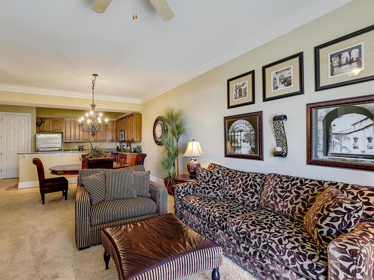 Priced to sell.... This 3 bedroom 3.5 bath condominium in Sanctuary at Redfish is a must see! It is beautifully furnished and ready to rent or become your own private sanctuary. Luxury abounds with 10' ceilings, a gas fireplace, stainless steel appliances, granite counter tops, a 30' long balcony and so much more. Featured in the master bath is a whirlpool tub and separate walk-in shower. Enjoy the fire pit overlooking the beautiful Dune Lake & Gulf; walking trails; fitness center; spa; heated outdoor pool and whirlpool.
Sanctuary at Redfish is located south of Hwy 30A in the Blue Mountain Beach community. The complex was developed on approximately fourteen acres and boarders Big Redfish Lake.