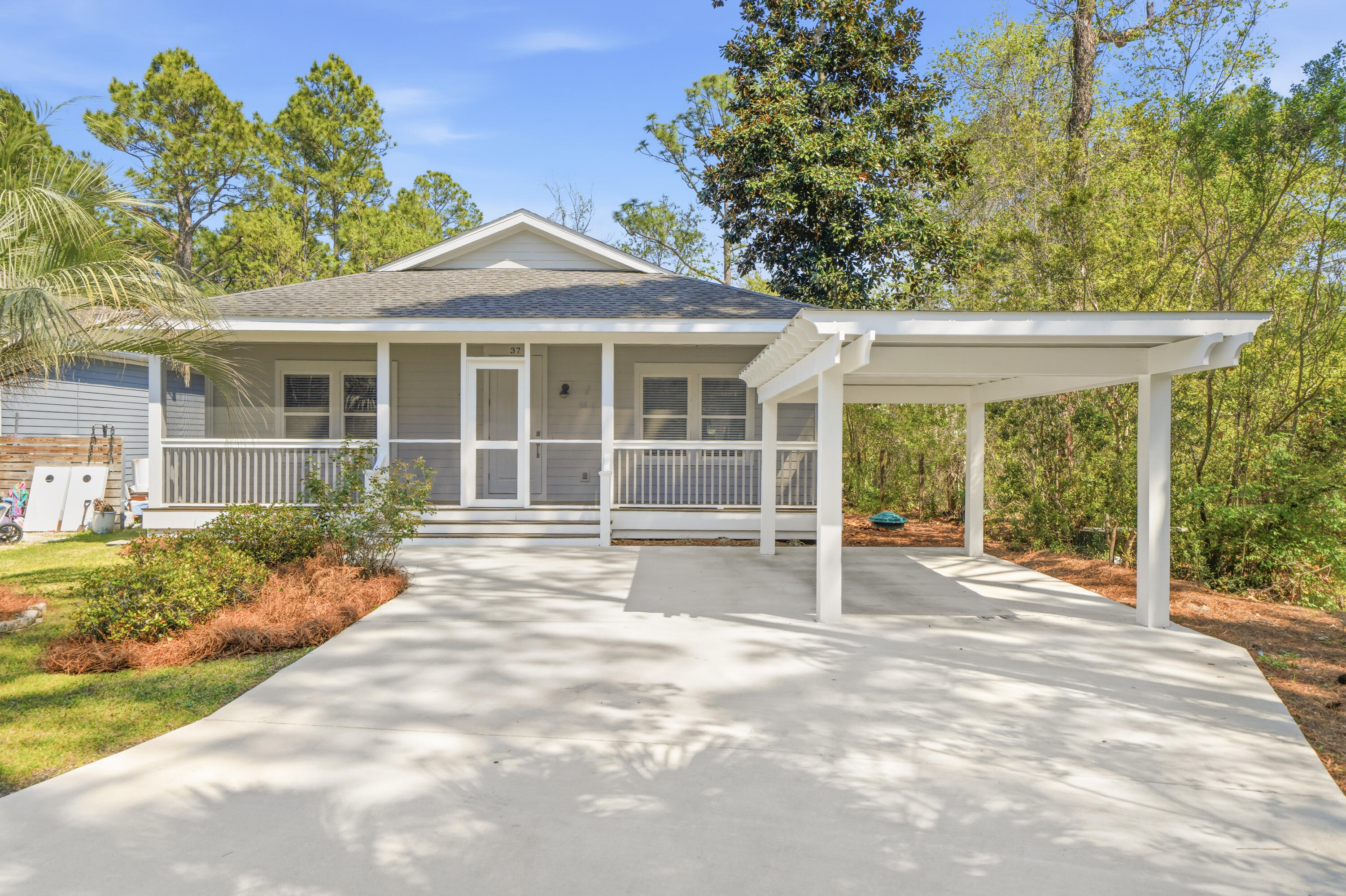 Welcome to 37 S 4th Street! A 2 bedroom, 2 bathroom home with no HOA, offering a level of flexibility that's getting harder to find. Just a short drive to Gulf Place and Ed Walline Beach Access, you're close to some of the best beaches, restaurants, and local spots along 30A while still tucked away in a more laid-back setting.

Start your mornings sipping your coffee on the screened-in front porch, then step inside to a thoughtfully updated interior featuring brand new hardwood flooring, new carpet, and shiplap details throughout that bring in a clean, coastal feel. The fully fenced backyard offers both privacy and space to enjoy, whether you're hosting or just unwinding at home.

With no HOA restrictions, this property gives you the flexibility to use it how you want. Whether that's a full-time residence, second home, or a short-term rental investment. Located just minutes from Cessna Landing boat ramp, you also have easy access to the bay, adding to the overall lifestyle this home offers. Reach out today to schedule a showing!