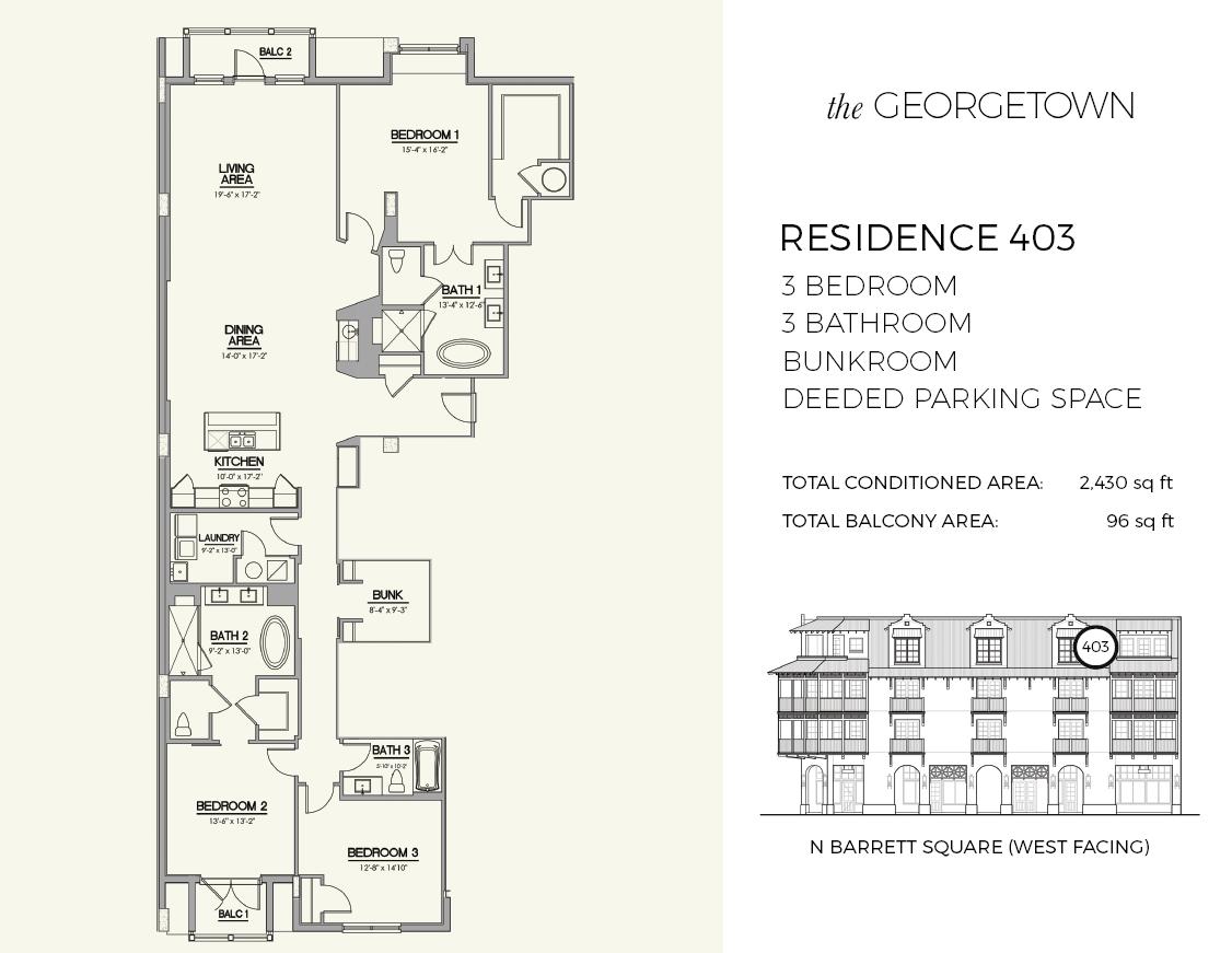 Rosemary Beach, The Georgetown - Residential