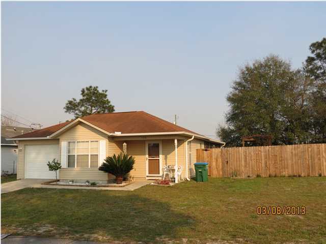 Available 7/08/2016...Conveniently located with easy access to Special Forces Compound, Duke and Eglin AFB, beaches and shopping. South Crestview home lives large, featuring 3/2 floor plan with many upgrades. Galley kitchen, dining area and large living room. Upgraded lighting, ceramic tile in the main living areas, and plenty of natural light. Master bedroom features crown molding, large walk in closet & plenty of room for the furniture. Master bath boasts a garden tub & large vanity. This home is perfect for outdoor entertaining. HUGE screened back patio features ceiling fans and a cable ready outlet. The pet even has an entrance and exit. The large level corner lot has a privacy fenced back yard and arbor. This home is pet friendly. Single car garage. No inside smoking. Pet fee $400.