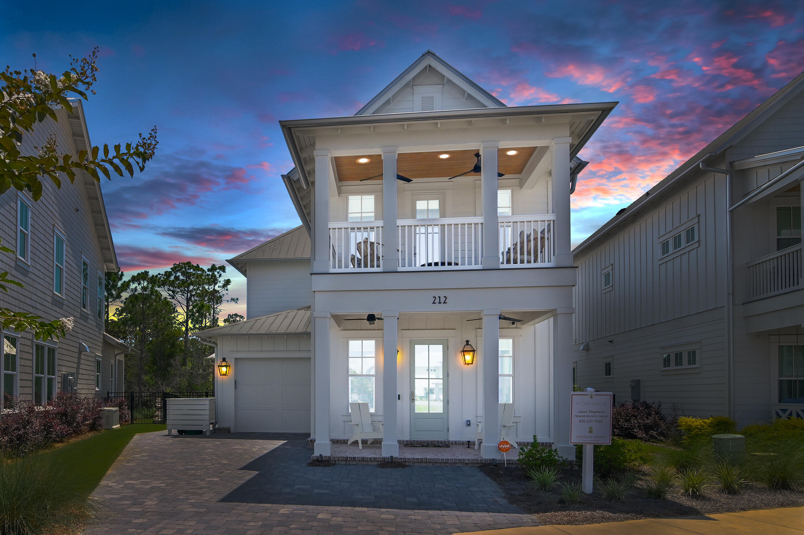 Owner financing available at 5.5%! Nestled amidst the serene beauty of a protected natural preserve, this exquisite Florida coastal modern home offers an idyllic retreat with its meticulously designed two-story layout. As you step inside, you are welcomed into a turnkey paradise, where every detail has been thoughtfully curated, allowing you to move in with just your clothes. The home boasts two luxurious primary suites, one on each level, offering versatility and privacy. Each suite is a haven of comfort including Toto bidet commodes, spacious layouts, elegant finishes, main floor includes a shower incorporating the tub in a glassed in wet room, providing a serene space to unwind. The upper level extends outdoors to a charming balcony, presenting a perfect spot to savor your morning coffee while embracing the tranquil views of the community fountain. The integration of indoor and outdoor living spaces is seamless, enhancing the home's airy and open ambiance. On the ground level, the outdoor living experience is equally impressive. A splash pool and spa serve as the centerpiece of the backyard, inviting you to indulge in relaxation or entertain guests in style. Adjacent to the pool, a covered patio provides a shaded retreat, ideal for al fresco dining or lounging. The ambiance is further enriched by a cozy fire pit area, offering a warm and inviting space to gather on cooler evenings. The property is enclosed by a stylish black iron fence, ensuring privacy while complementing the home's modern aesthetic. The fencing not only adds an element of sophistication but also integrates seamlessly with the natural beauty of the preserve. Additionally, the guest room features custom bunks and can comfortably sleep up to 11 guests. This home is a masterpiece of modern design and comfort, offering a unique living experience in a pristine Florida coastal setting. It is a sanctuary where luxury meets nature, ready to welcome you to a life of elegance and tranquility.