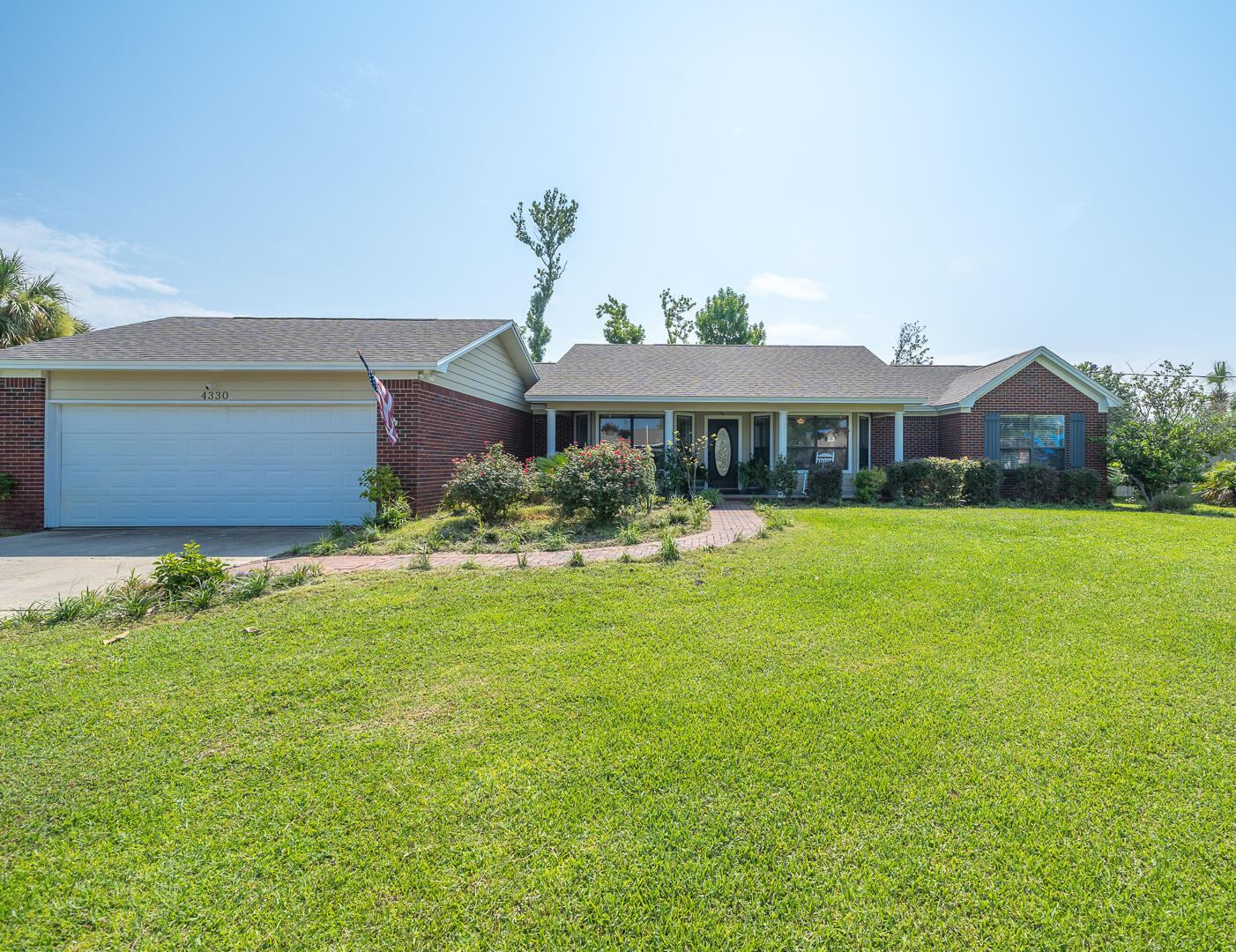 Must see Brick home with Hardie Board on a half acre fully fenced backyard that has double gates on the side perfect for parking your boat or RV. Plenty of room for your growing family. In a quite street and family friend neighborhood. Wonderful open floor plan, family room has cathedral ceilings with a beautiful wood burning fireplace. Home has a separate office right off the foyer with french doors for privacy. Kitchen has granite countertops, new microwave, fridge with double doors and a freezer drawer, also a great size pantry. Laundry is very spacious right off the kitchen. Home has lots of storage and natural light. Rooms are great sizes and all have walk in closets.Luxury vinyl plank throughout the entire house.Call your favorite REALTOR to schedule a showing.This home won't last