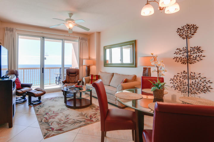 BEST OF THE BEST IN SUNRISE BEACH! COMPLETELY UPGRADED TO SUIT THE OWNER'S DISCERNING TASTE! NEW HVAC IN 2016. Tastefully re-decorated and extremely well cared for. This floorplan features a Gulf Front Master Bedroom and a Large Bunk Room (rents like a 2 bedroom), and 2 Full Baths. Open floorplan allows for fabulous Gulf and sunset views from balcony, living room, dining room, kitchen, & master suite providing the ultimate alfresco living and entertaining environment!. Perfectly decorated with many upgrades including granite counters in the kitchen and hard surface flooring throughout. Property will convey fully furnished. EXCELLENT RENTAL INCOME POTENTIAL (sleeps 6). HVAC has been fitted with the revolutionary Coastal Green Air energy conservation system to lower utility costs