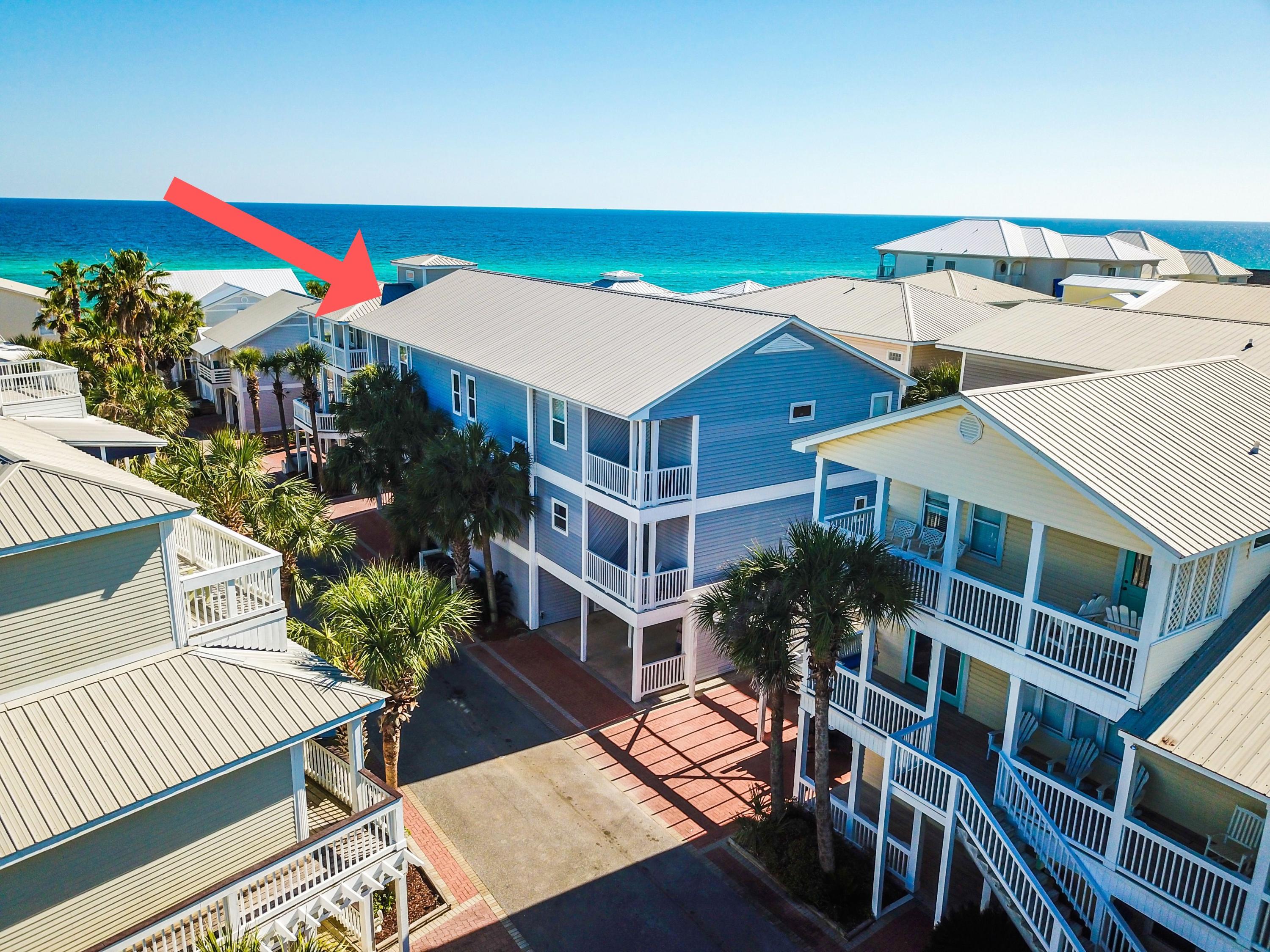 This spacious 8 Bedroom 10 Bath Seagrove Beach home is located on the south side of 30A in the gated community of of Seashore Village. This home has a community board walk and deeded beach access. This is a perfect rental opportunity with plenty of space including 2 kitchens, 2 living areas, 3 floors of bedrooms, and covered parking for 8! The home wraps around the private heated pool and has large window views and balconies overlooking the pool deck. Sold fully furnished. Income Projections of $135,000 + a year.