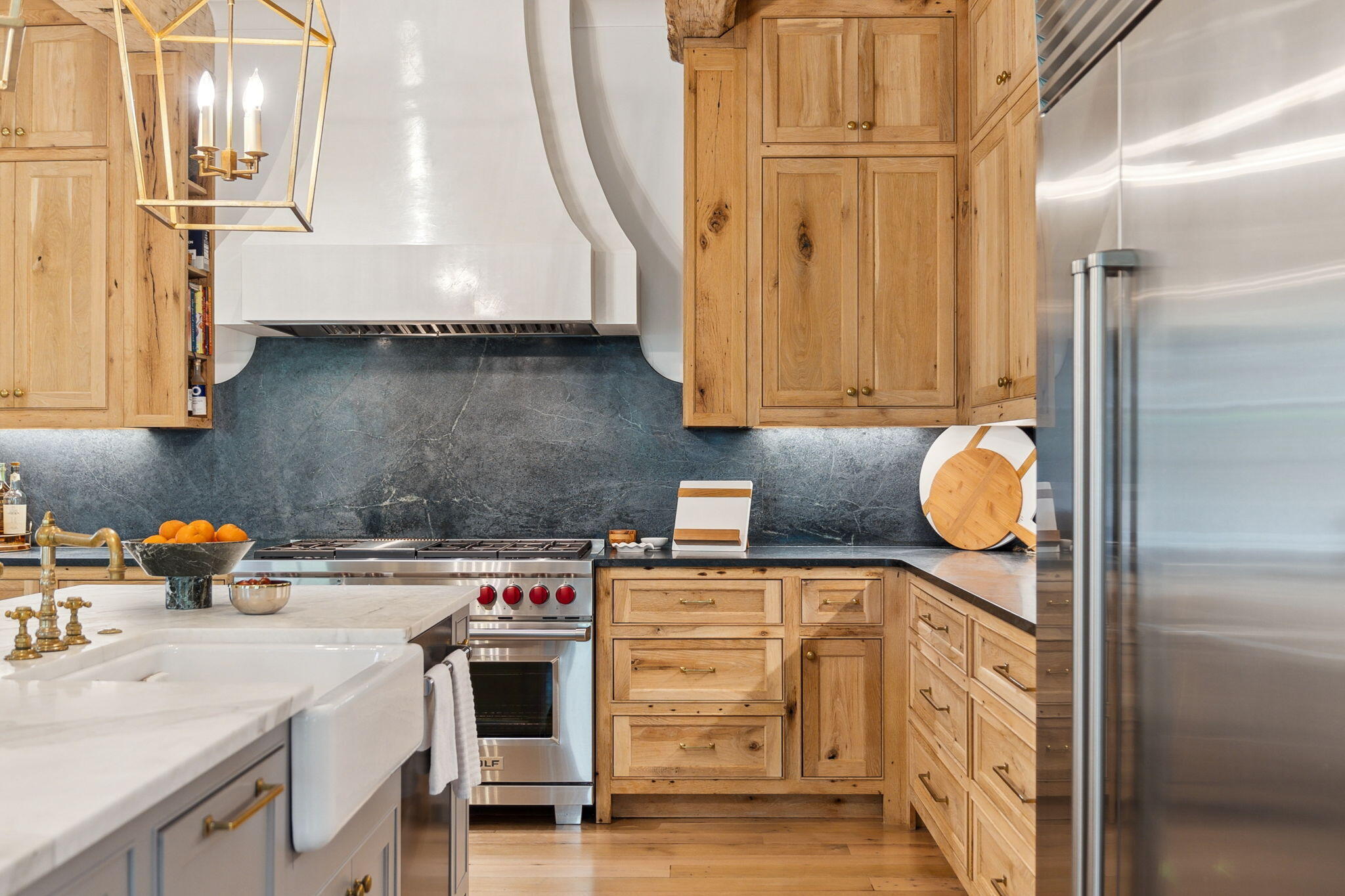 This stunning 7-bedroom, 9-bathroom estate on the south side of Rosemary Beach has been artistically transformed into a true architectural masterpiece. Taken down to the studs in 2019, the home has undergone a meticulous, top-to-bottom renovation and has continued to be thoughtfully enhanced over the past five years--resulting in the immaculate condition you see today. A seamless blend of timeless antique details and sophisticated modern upgrades creates an ambiance that is both luxurious and inviting. Recent improvements include a brand-new roof, a beautifully appointed outdoor summer kitchen, fresh interior and exterior paint, and a protective garage floor coating. Every detail has been curated to the highest standards, making this one of the most impressive and well-finished homes in the entire community. Pre-inspected for your peace of mind, this home is ready to welcome its next discerning owner.

The home showcases a masterfully redesigned floor plan appointed with reclaimed antique oak  and designer finishes throughout.The chef's kitchen boasts beautiful artisan designed inset cabinets, Wolf and Sub-Zero appliances, soapstone counters, and a Calcutta gold marble island beneath reclaimed beams from a Kentucky tobacco barn

Venetian plaster, stone mantels, and brass fixtures elevate the interiors, while the spacious master retreat offers comfort and serenity just off the main living area.

Outside, a heated pool, copper lanterns, and bi-level carriage house complete the picture. Steps from the beach, this is refined coastal living at its finest.