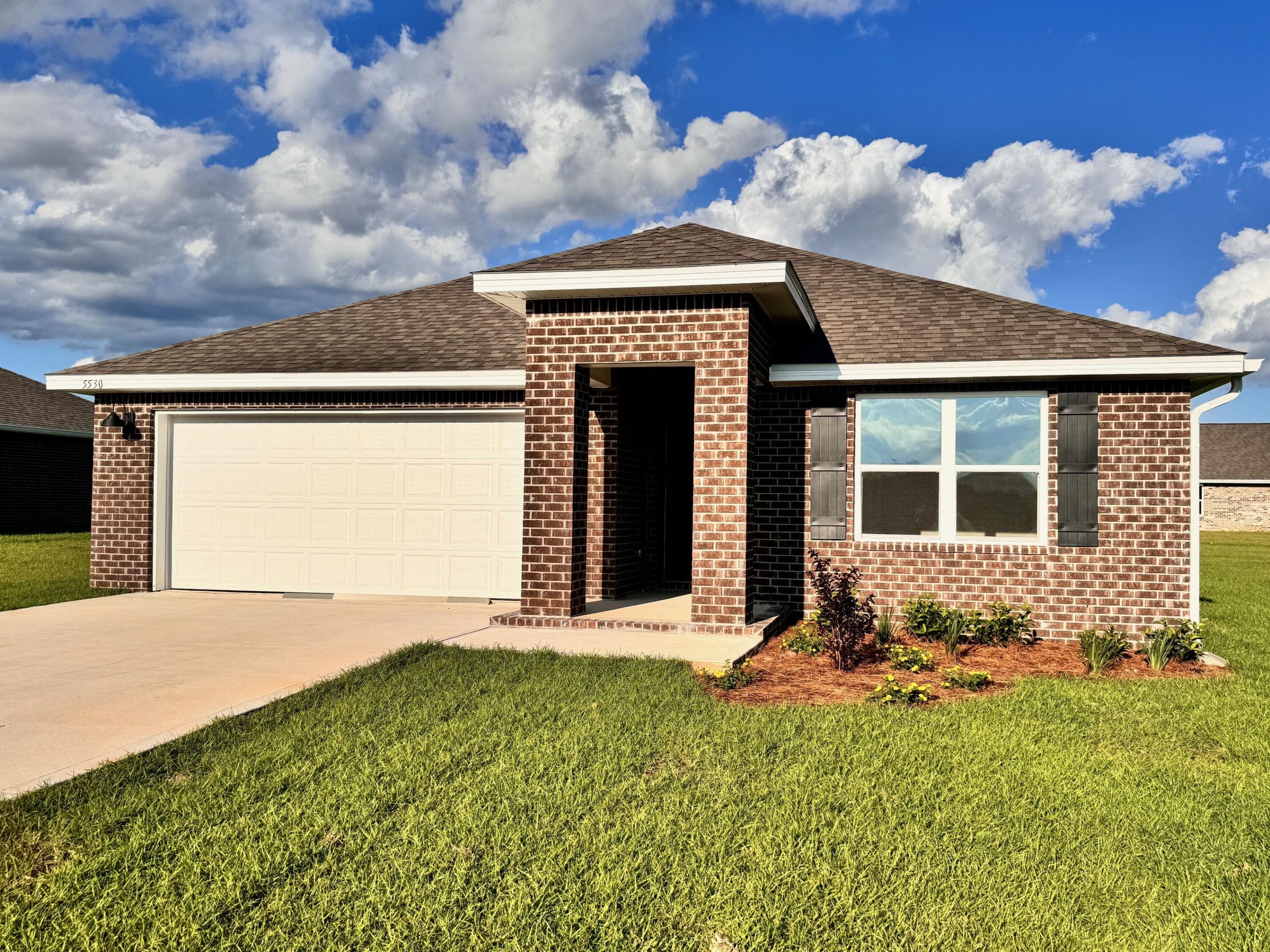 BEAUTIFUL HOME ALMOST COMPLETE AND MOVE IN READY!  FABULOUS NEW CONSTRUCTION going up now in Plantation Woods! The charming Cali is one of our most popular & highly desirable Open Designs. 4 beds, 2 baths, covered patio & a 2-car garage.  The Smart Home Connect System includes several Smart Home convenient devices. BEAUTIFUL, well-designed kitchen offers relaxed living with a lg. island bar, quiet dishwasher, all stainless appliances, pantry, Beautiful Granite & spacious dining area. Bedroom 1 & adjoining bath feature a walk-in closet, Granite double sink vanity, tub AND separate shower. Striking easy care wood-look flooring throughout & Friese carpet in the bedrooms. There is no wasted space, awesome amenities and striking CURB APPEAL. MUST SEE.