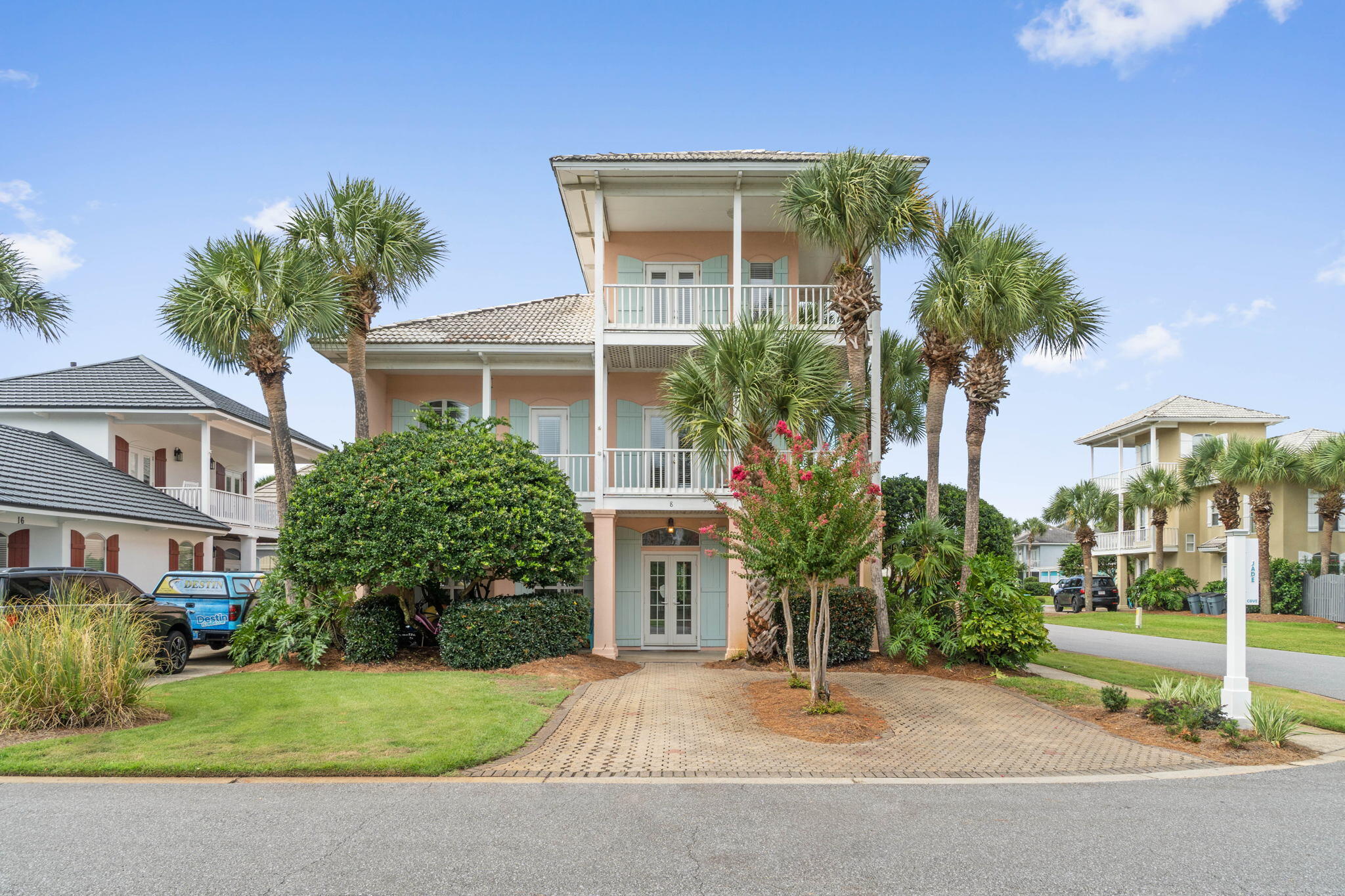 Buy your little piece of Paradise in Miramar Beach, FL!  3BR/3BA 3 story Beach Home with 3 Living areas.  Sold furnished & rental ready.  Big living area on the first floor open to the kitchen and dining room.  The bedrooms and a bonus room are on the 2nd floor and yet another bonus room on the 3rd floor!  Great rental potential.  Rent like a 5BR home!  Luxury Vinyl Flooring on the 1st floor and Laminate flooring on the 2nd and 3rd.  Enjoy entertaining and cooking out in your privacy fenced back yard.  Walk to the neighborhood's private beach pavilion with restrooms, picnic tables, and a short order bar/cafe!  Other neighborhood amenities include 2 pools, a tennis court, and basketball goal.  Great Location close to all Destin activities!  All info to be verified by buyer.