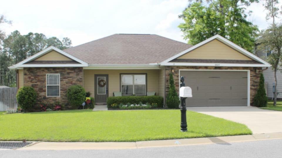 AVAILABLE JUNE 8TH
Looking for an awesome home, south of I-10? Then look no further. This lovely 4 bd/2ba Craftsman style offers an open split floor plan with island kitchen offering a step up breakfast bar, lots of beautiful granite counter space, stainless appliances (including a beverage refrigerator, tile floors in wet areas and built in desk with space for your home office needs. Spacious dining and great room with raised ceiling and gas fireplace. Retreat to your master suite with garden tub, separate shower, double vanity and walk in closet. Three additional bedrooms and bathroom on the opposite side of this plan are perfect for guests and kids! Deck & fenced back yard and much more! Don't miss this beauty!!
