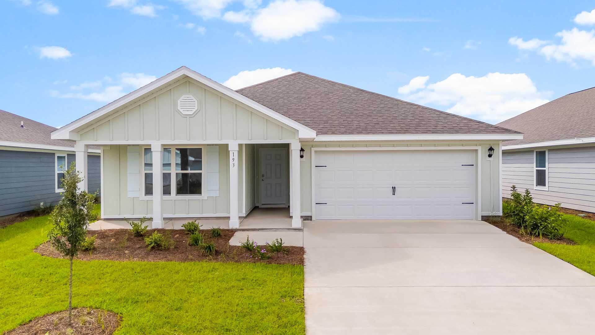 The Ryder is a 4 bed, 2 bath, 2 car garage floorplan. This popular home features an open floor plan with a large greatroom and sizable dining area.  The kitchen has an easy flow with granite countertops, a large island bar, and a corner pantry.  A large covered patio off the rear of the home completes this home.  This home comes standard with a Smart Home Technology package which includes a KwikSet keyless entry, thermostat, garage door and so much more.