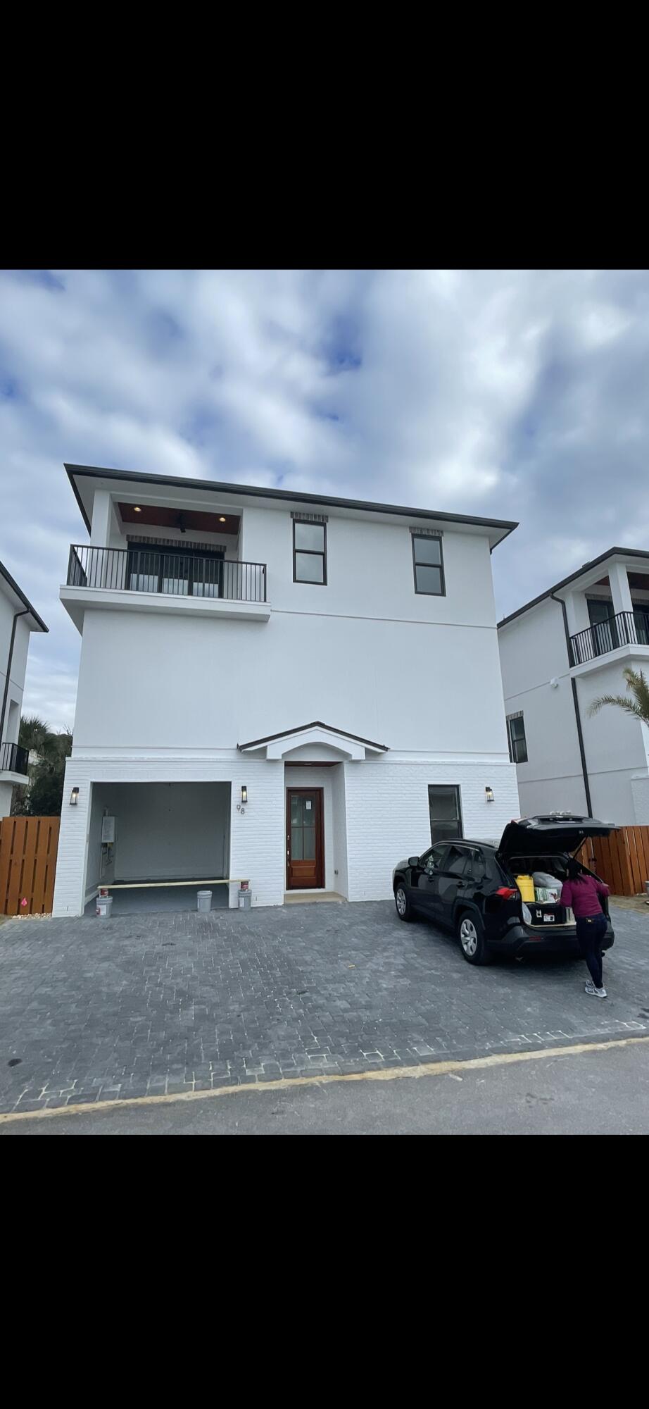 New construction beach home steps from the beach, shopping and restaurants. Private pool.  This home is sold non furnished.