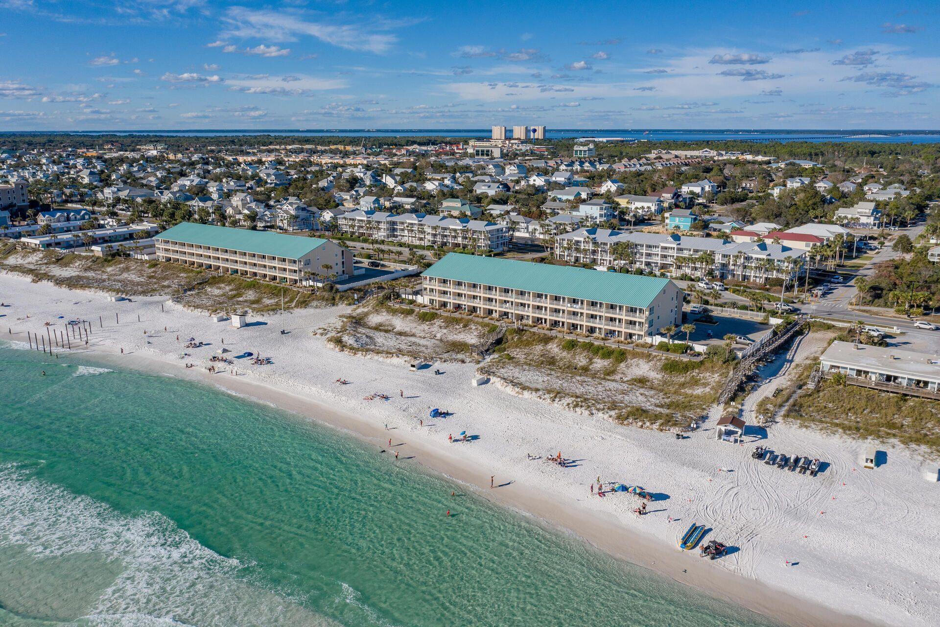 Incredible opportunity to own a fantastic 1 bedroom unit at Crystal Sands. This terrific 1 bedroom PLUS hall bunks gulf front condo checks all the boxes. Spacious and well equipped, this condo offers a luxe master suite with a king bed, hallway bunks, living room with sofa sleeper, and upgraded granite countertops. This condo is turnkey, fully furnished and rental ready. Most importantly the view is amazing!! From your second-floor balcony you or your guest have incredible, unobstructed, and forever views of the Gulf of Mexico.  Unit #215A is located on the second floor in the West building.

Crystal Sands consists of two gulf front 3-story condominium buildings in the popular Crystal Beach area of Destin. Walk or ride bikes along Scenic 98 and dine at nearby local favorite restaurants. Building amenities include beachside grilling area, pool, gated beach access, and board walk. This unit is ideal for a beach getaway or investment property. Coastal living at its finest!