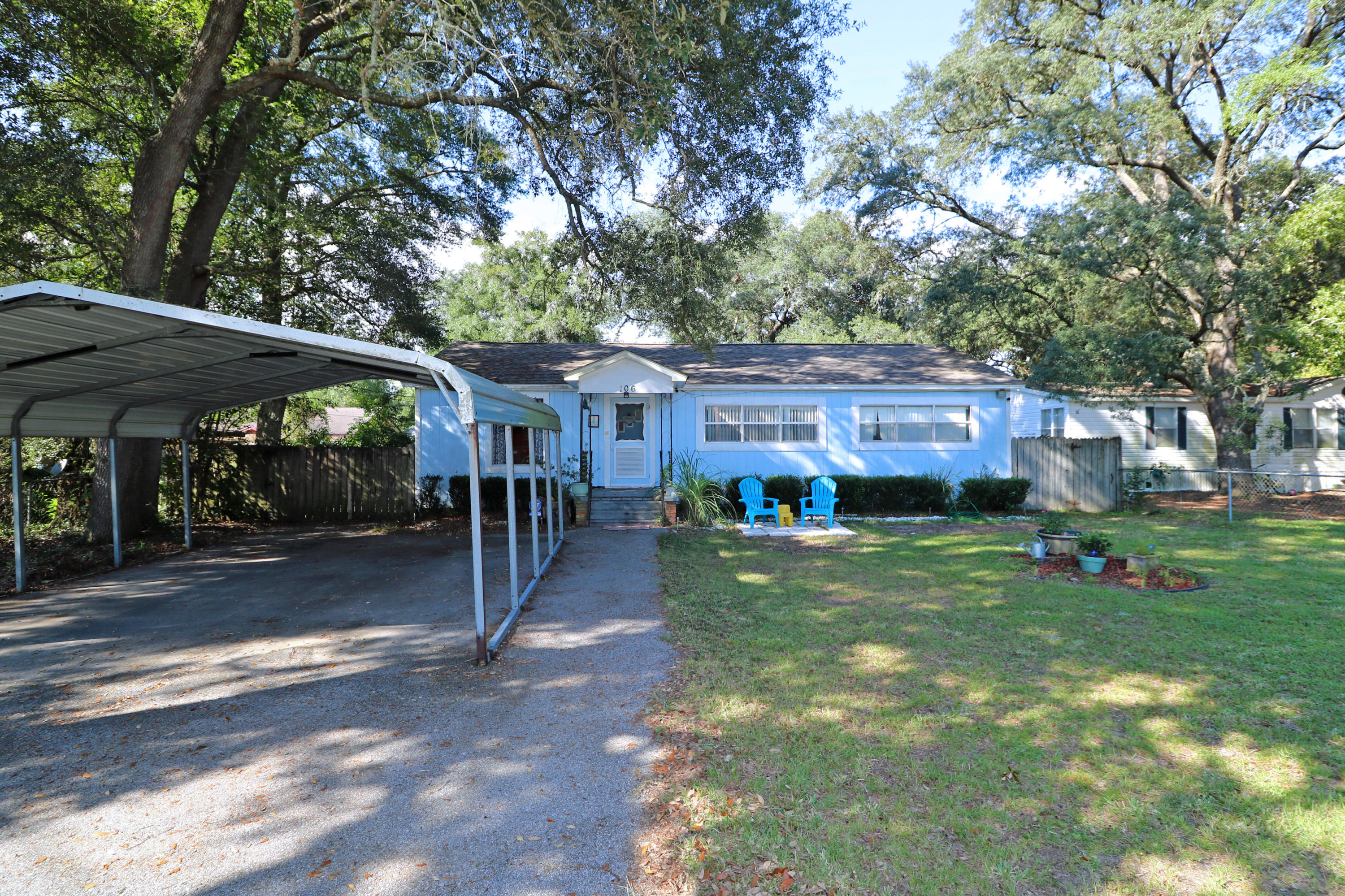 MOTIVATED SELLER!!! GREAT DEAL!!! WILL QUALIFY VA! A LOT OF HOME & SHOP FOR THE MONEY!!! A MUST SEE!!! Large L-shaped family room. Formal living room and formal dining room have tongue and groove paneled walls (very cool). Nice size kitchen w/ plenty of cabinets and all appliances in place. Inside utility room (washer and dryer stay!) Sit back & relax in your screen porch, take a dip in your pool and let the kids/pets play in your Large fenced backyard. 24 x 24 Detached garage/workshop has two garage doors and an upstairs area. Awesome Man Cave! Would be great to work on cars or tinker etc.....New roof in 2013. HVAC new in 2008. Great Location! Close to Eglin AFB, schools, shopping, restaurants, hospital. Take a look today & call this your Home Sweet Home for the Holidays!