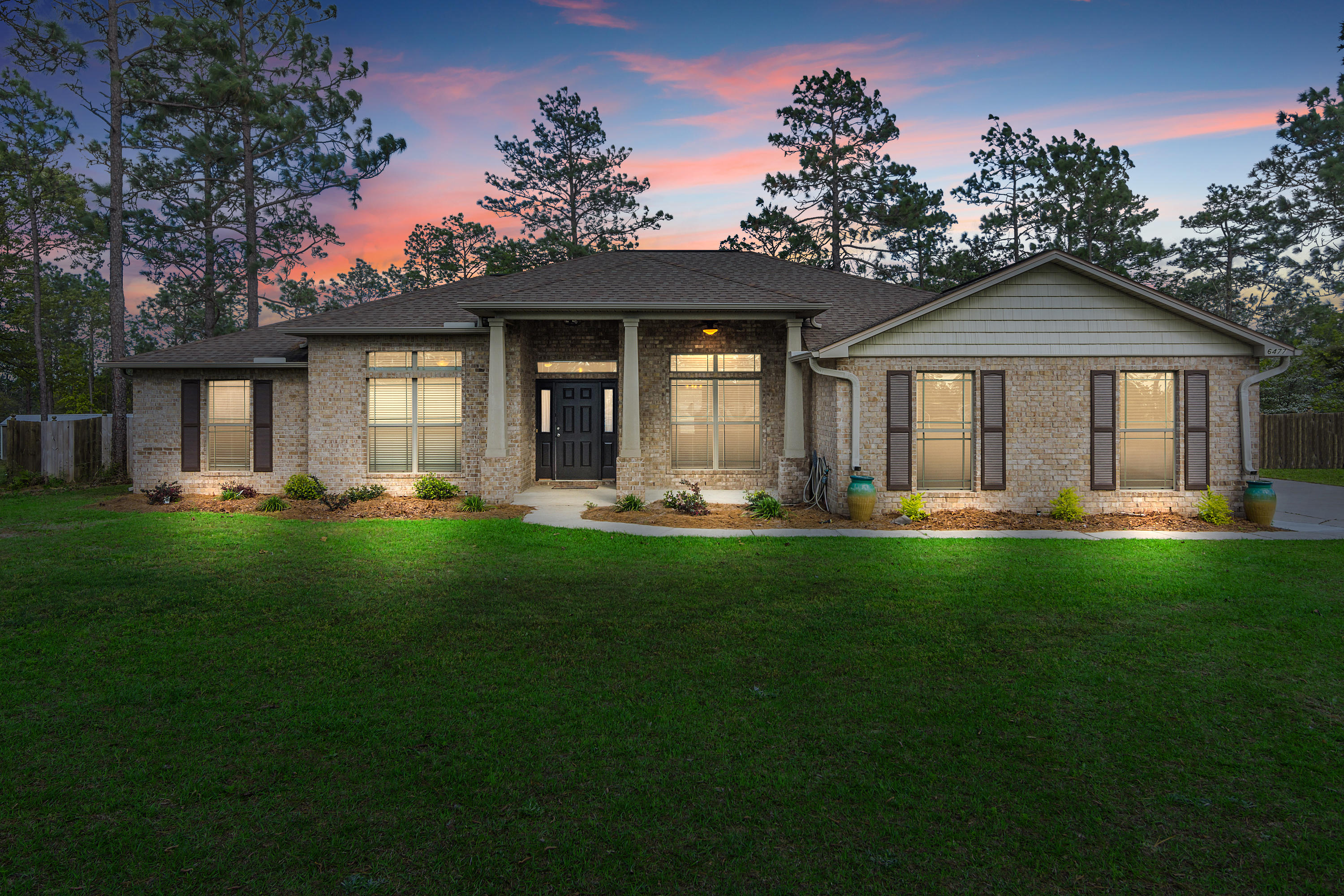 Stop the car and look no further this meticulously maintained brick home is a must see. This wonderful home is sure to meet your families needs and your hearts desires located in a well established community on over a 1 acre lot. Your new home features a newer 2019 stainless steel appliance package excluding the dishwasher, new carpet, and fresh paint in the home. A few other key features include the large modern/farm style kitchen equipped with a nice island and granite counter tops. The split floor plan design is perfect for extra privacy from guest after a long day at work. The master suite has two large walk in closets, huge corner garden tub, separate shower, double vanities, and a trayed ceiling. Last but not least the large fenced lot is ideal for the kids and pets to roam!