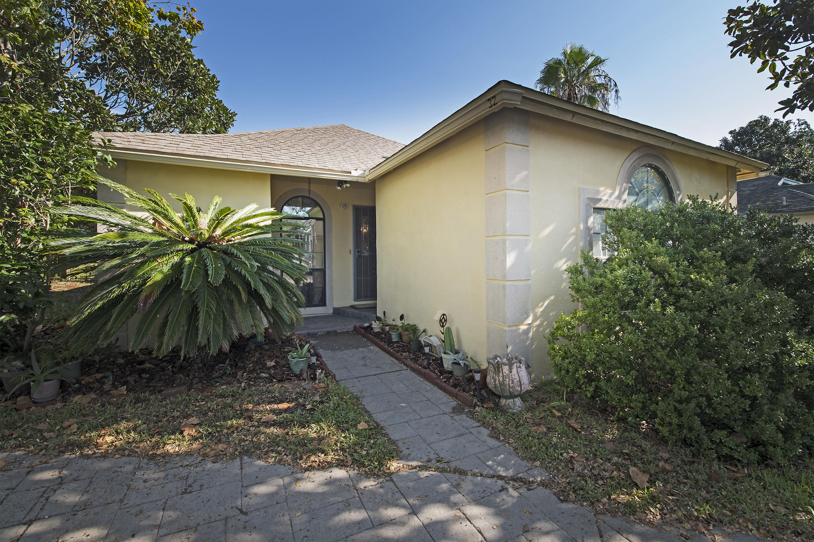 Adorable french cottage style home walking distance to HarborWalk Village with shopping, eateries and concerts and fireworks. This home is on a corner lot in a cul-de-sac. The kitchen features new stainless steel appliances and a large eat in kitchen with lots of natural light. The bedroom floors are stained concrete and the remainder of the home is tile, hypoallergenic. The enclosed patio is full of possibilities for extra storage space or peaceful relaxation. The back yard has a privacy fence and the side yard is nicely landscaped. The circular driveway offers ample parking. This home is located 13.4 miles to Eglin AFB and 13.7 miles from Hurlburt Field. Home Warranty provided with American Home Shield. Schedule your showing today - this one won't last.