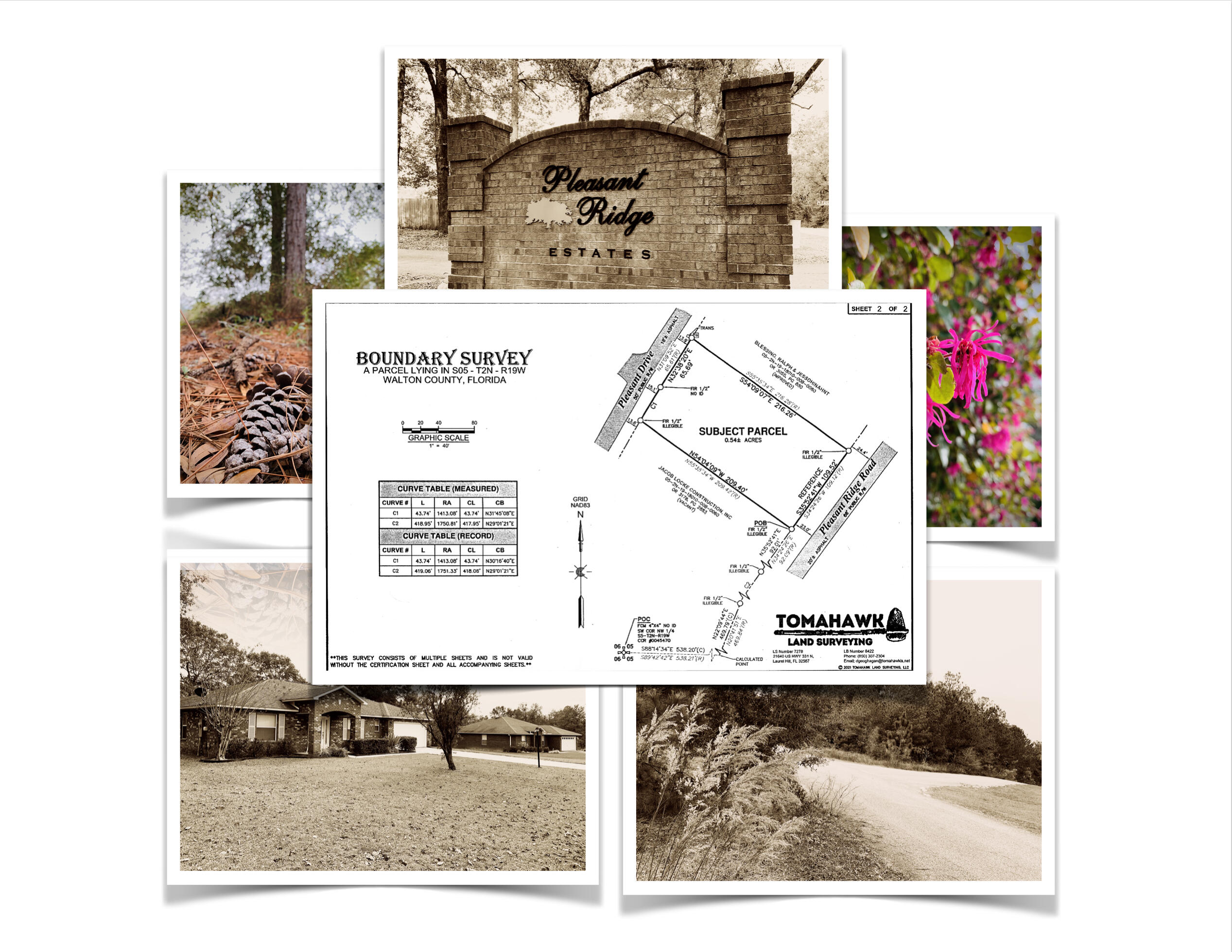 Lot 6, a pristine 0.5+ acre parcel located in beautiful Pleasant Ridge Estates — a stately brick home community nestled high amid Northern Florida's pines and hardwoods. Future home site is located minutes to Defuniak Springs, Ponce de Leon Springs State Park, and, of course, the World's most beautiful beaches, 30A, the Gulf Coast. Adjacent lot 7 (0.5+ acres) is listed separately and concurrently. Together these parcels comprise 1.04+ acres in total and are the last prime buildable lots available in this community featuring 2,000+sq ft brick homes! The pleasant life awaits you here. Come see for yourself!