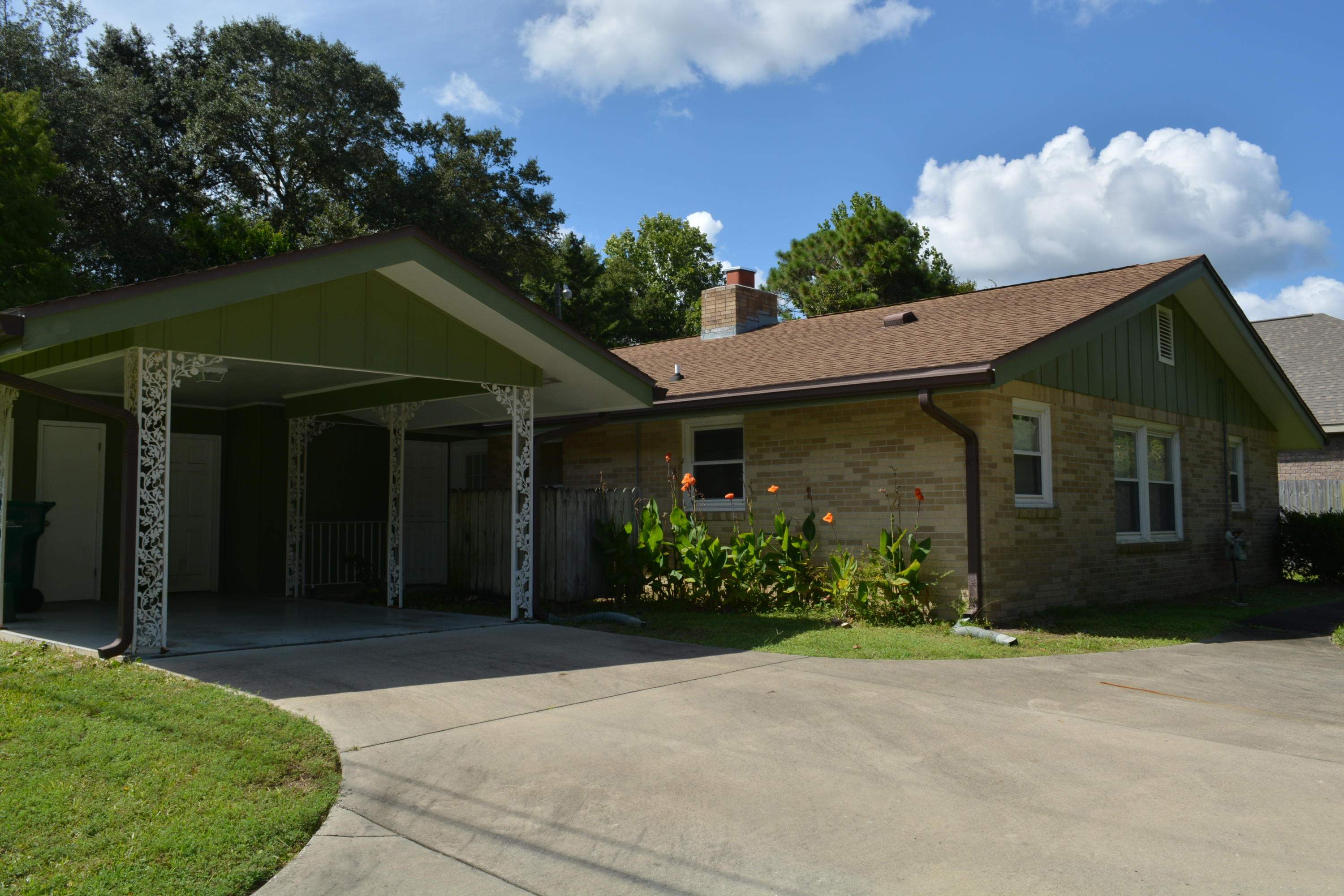 Desireable Poquito Bayou! Completely renovated and upgraded. Carpet and tile through out--New stainless appliances--New kitchen cabinets and with granite counter tops and under mount stainless sink--New bathroom vanities--All new windows--6-foot privacy fence. Rent includes Lawn Maintenance! Ideal location--5 minutes from Eglin AFB--Boat launch just a few blocks away--Very close to highly rated schools. Includes Washer/Dryer (not warranted by owner).