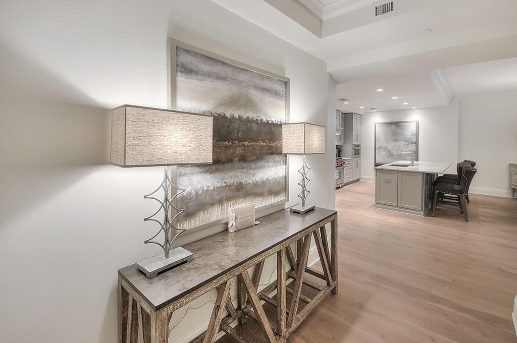 Upon completion in 2018, The Georgetown are the newest condos on North Barrett Square in the heart of Rosemary Beach. Unit 203 is being offered for sale featuring 2482 square feet of living space with 3 bedrooms, 3 bathrooms, a bunk-room, plus 271 square feet of open porches and balconies overlooking Town Center. This unique residential condominium, has multiple interior appointments including Wolf 36'' dual fuel range with griddle, Sub-Zero 36'' French door refrigerator and a Sub-Zero wine cooler, wire brushed oak hardwood floors, frame-less glass showers and Calcutta Gold marble counters. Along with a large laundry room and utility sink, deeded conditioned private storage room adjacent to the unit and a deeded covered parking space. All Furnishings will convey with the sale of the Condo. All of the Interior decor and furnishings were by handed selected by Kristy Ortega of the K & J Design Group. This Condo is move-in ready and available for immediate occupancy. 

Information contained within this listing such as square footage, is deemed to be accurate but is not guaranteed. Buyer to verify