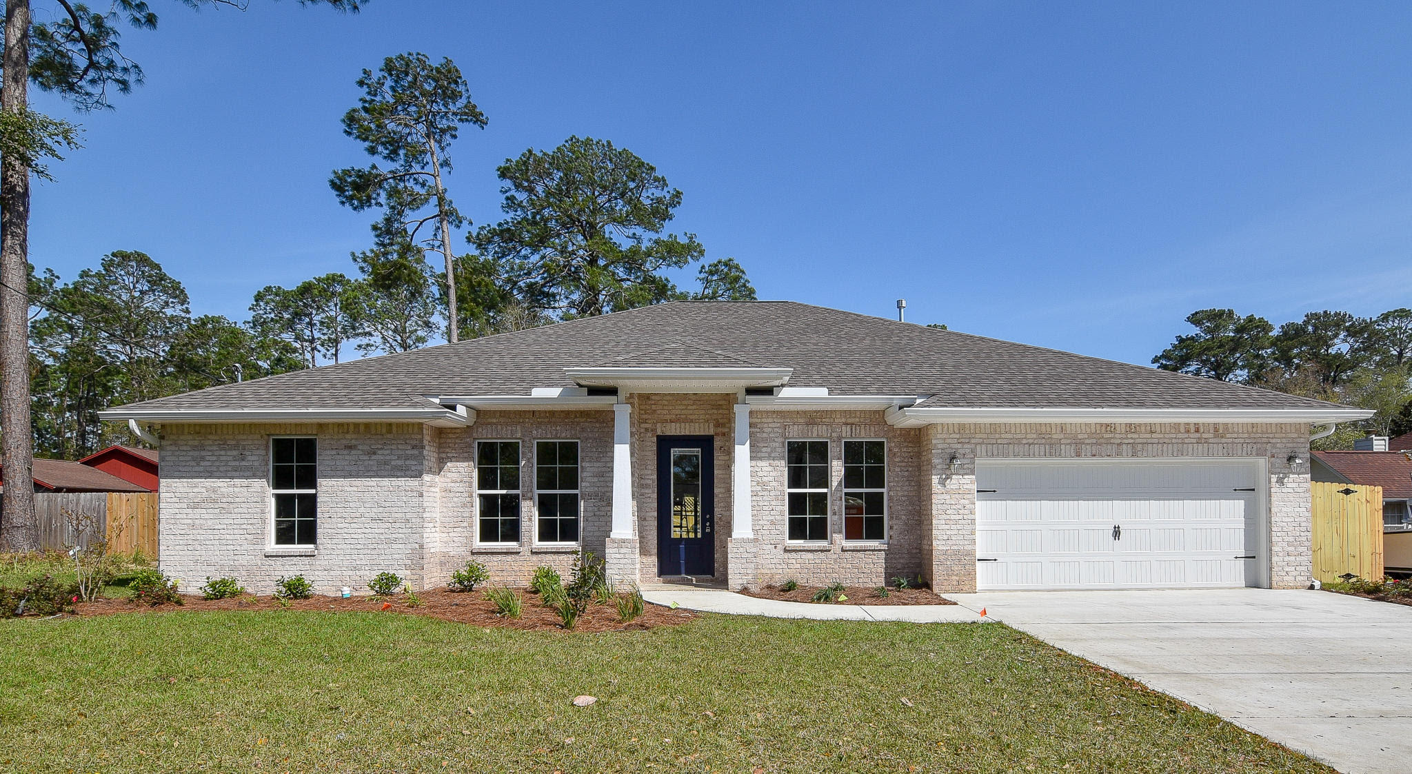 AVAILABLE DECEMBER 17!
Welcome home to this BRAND NEW, 4 bedroom, 3 bath home, with a formal dining room, and an additional private office! 
The open floor plan boasts plenty of living space for all. The kitchen features custom wood cabinetry with soft-close drawers, large island w/breakfast bar, sleek granite countertops, and upgraded appliance package!
The master suite includes a huge walk-in closet, a linen closet, dual vanity sinks, an oversized walk-in shower and a separate soaking tub. 
Large fenced landscaped lot, with sprinkler system.
Please note: These pictures are of a similar home by same builder, not actual pictures of home. 
Pets considered w/ owner approval and additional monthly pet fee.
Please contact Sound Choice Real Estate to schedule a showing- 850.389.853