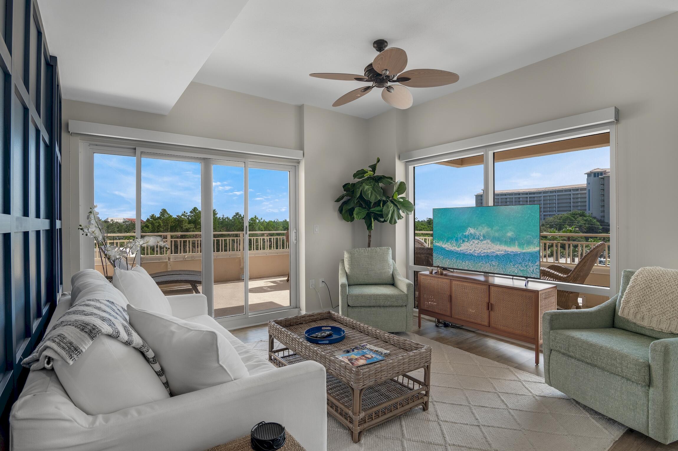 Beautifully upgraded 2-bedroom lockout unit in Luau II. Luau II is located next to the Sandestin Hilton Beach Resort and a short walk to the Sandestin beach. Both units have been completely renovated and designed to create a relaxing and upscale coastal environment. Renovations included flooring, painting, furnishings, kitchen appliances, quartz counters in kitchen and bathrooms, plus much more. These units can be rented as a studio, a 1-bedroom or a 2-bedroom for maximum rentability, while allowing the buyer flexibility to use the property and still rent one side! Sandestin offers an incredible beach, golf courses, tennis, pools transportation within the resort, Baytowne Wharf a whole entertainment complex, and grand Blvd. for shopping, restaurants, supermarket and more