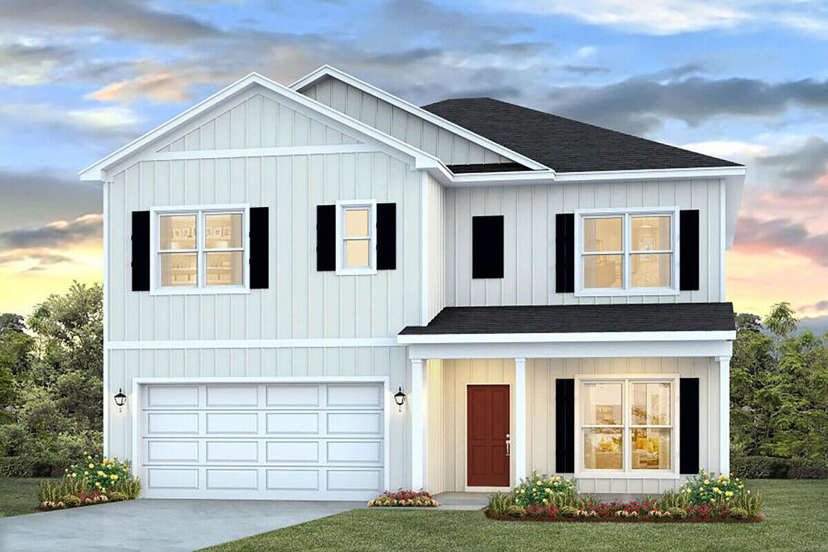 The Carol is an exceptional 5 bedroom, 3 bath home located in Walton's Landing. As you enter this home, you will find an office to the right and garage to the left. Continuing down the entry way of the home, the kitchen will be directly to the right at the end of the entry way. The family room is open and spacious connected with the dining area leading to the back porch. Bedroom 2 is situated the left right off the family room along with a bathroom situated across from the room. Upstairs you'll find a spacious bonus room, with bedroom 4 and 5 connected to it. Bath 3 down the hall to the right, also leads to bedroom 3. Upstairs you also have bedroom 1 with double vanity, walk in closet, and separate Garden tub and shower.