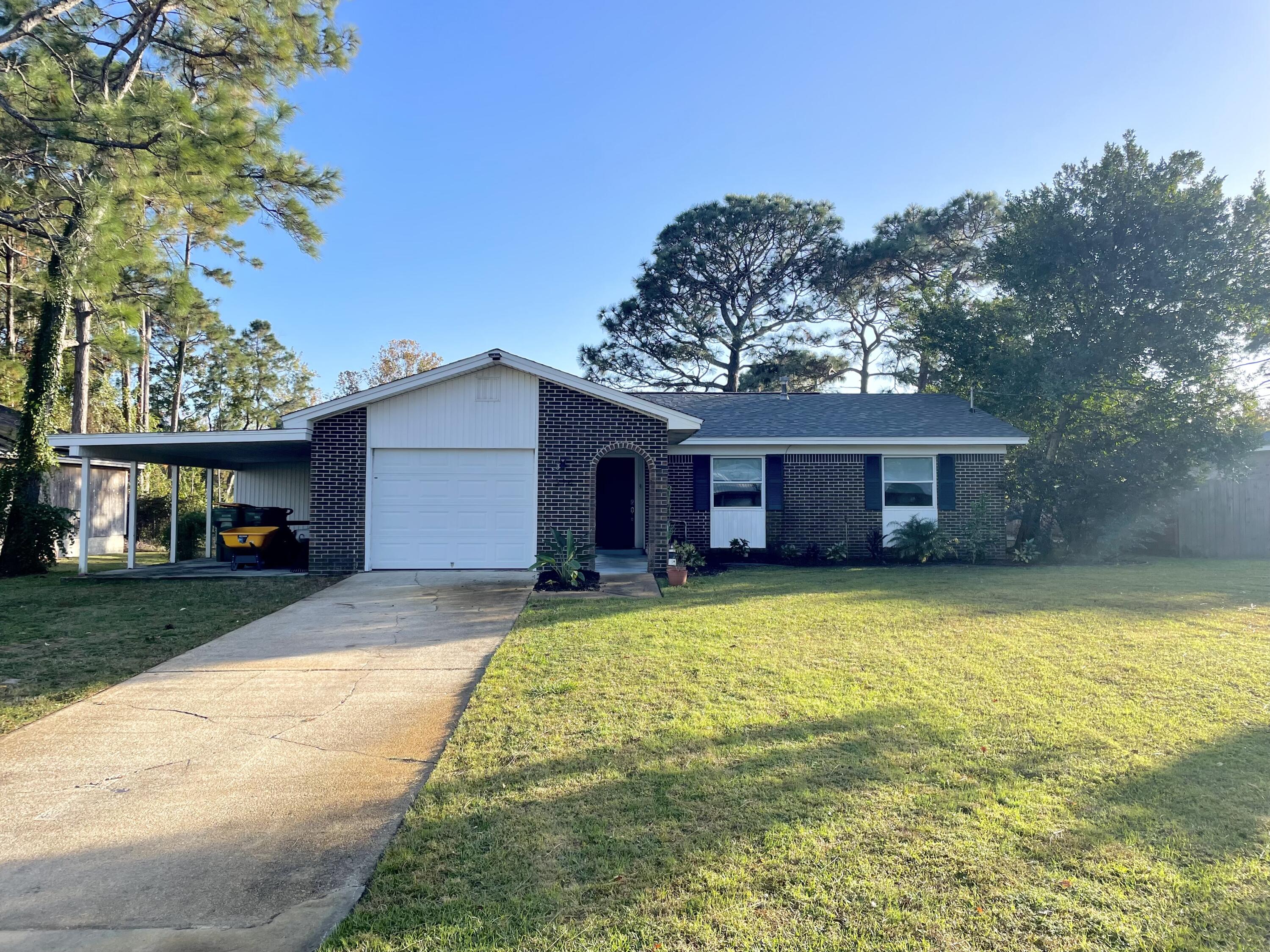 Located just minutes from Hurlburt and close to the beaches! Walk into a large open floor plan, featuring updated flooring, granite countertops, stainless steel appliances, and large fenced yard! Schedule a preview today!