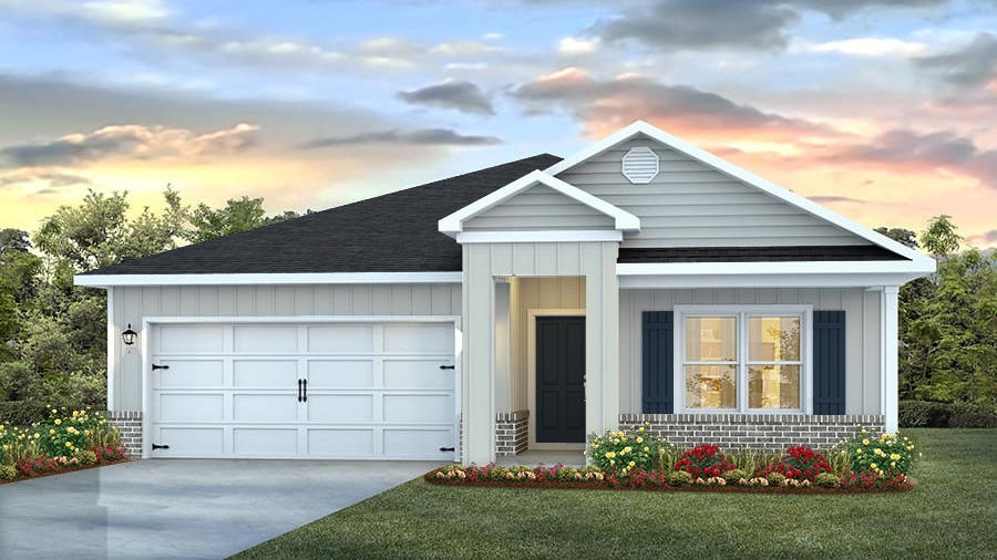 NOW UNDER CONSTRUCTION! The Cali is a one story floor plan 4 bedrooms, 2 baths, covered back porch & 2 car garage. Sought-after design offers an open kitchen featuring an island bar, stainless appliances, corner panty, quiet dishwasher, eating area that opens to the great room with access to the covered Patio. Bedroom 1 is just off the back side of the house & the adjoining bath features a walk-in closet, dual sinks and large 5' shower. Beautiful EVP the newest in wood look flooring throughout and nice Frieze carpet in the bedrooms. The Smart Home Connect System includes your video/camera doorbell & keyless entry & much more. Gorgeous 3-sided brick stylish Craftsman style home in fast growing N. Crestview.